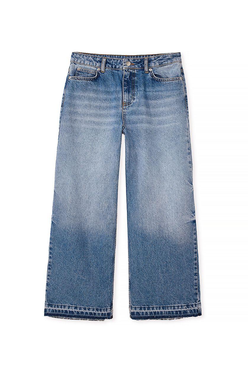 Wide Leg Cropped Jeans Product Image
