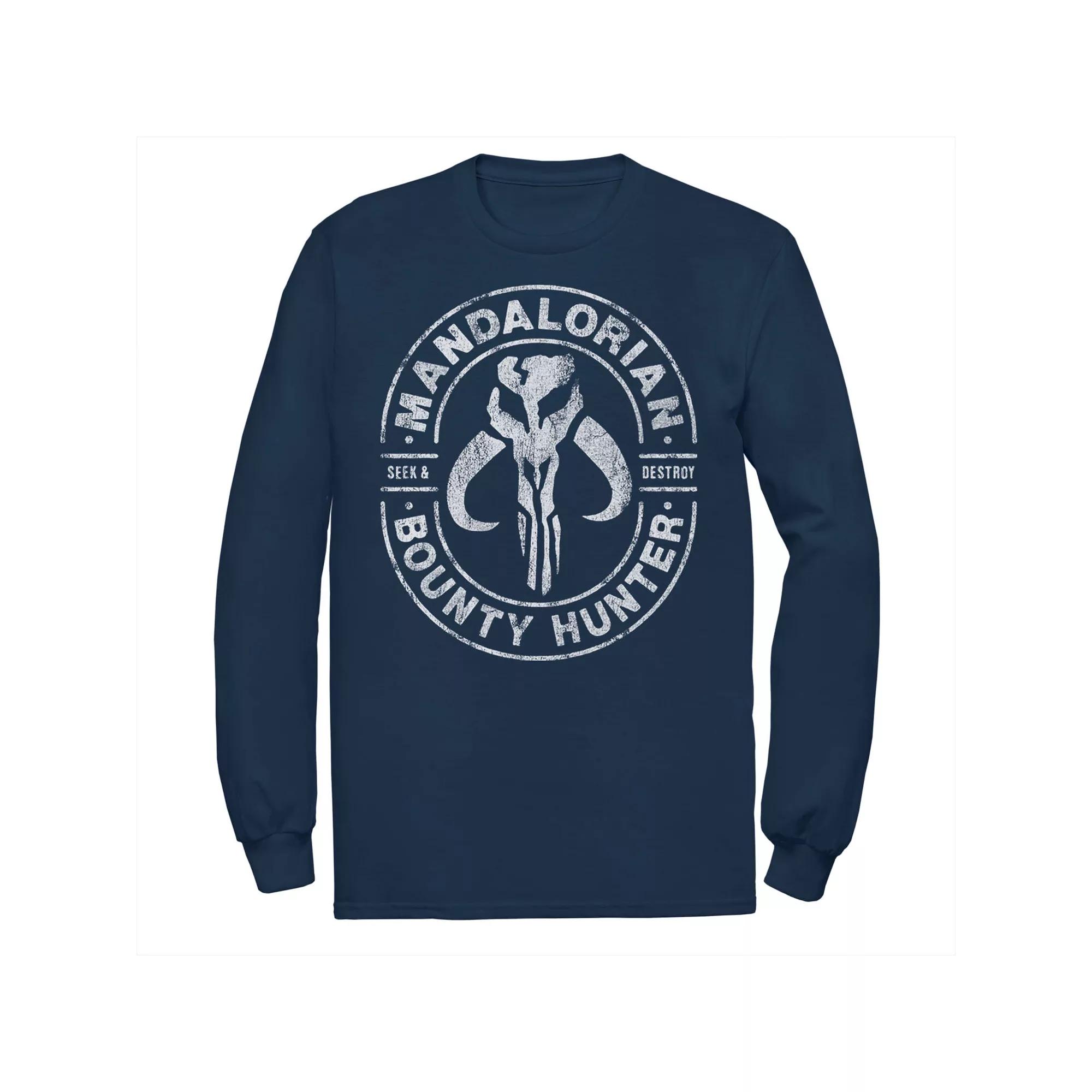 Men's DC Comics Batman Distressed Classic Logo Long Sleeve Tee,  Product Image