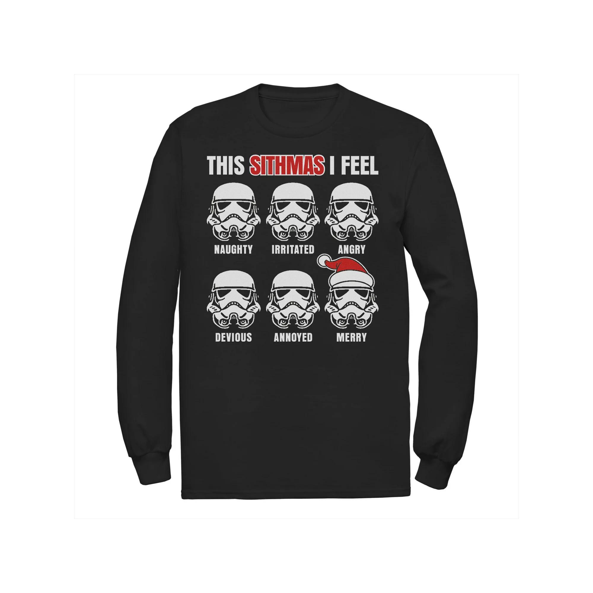 Men's Star Wars Stormtrooper Sithmas Emotions Christmas Tee,  Product Image