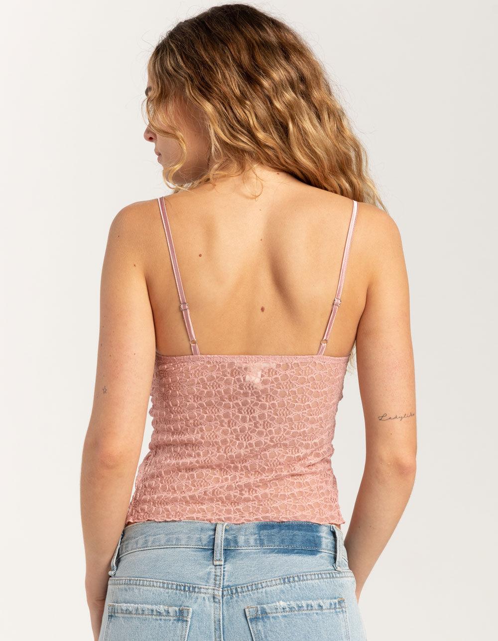 FULL TILT Lace Flyaway Womens Top - IVORY Product Image