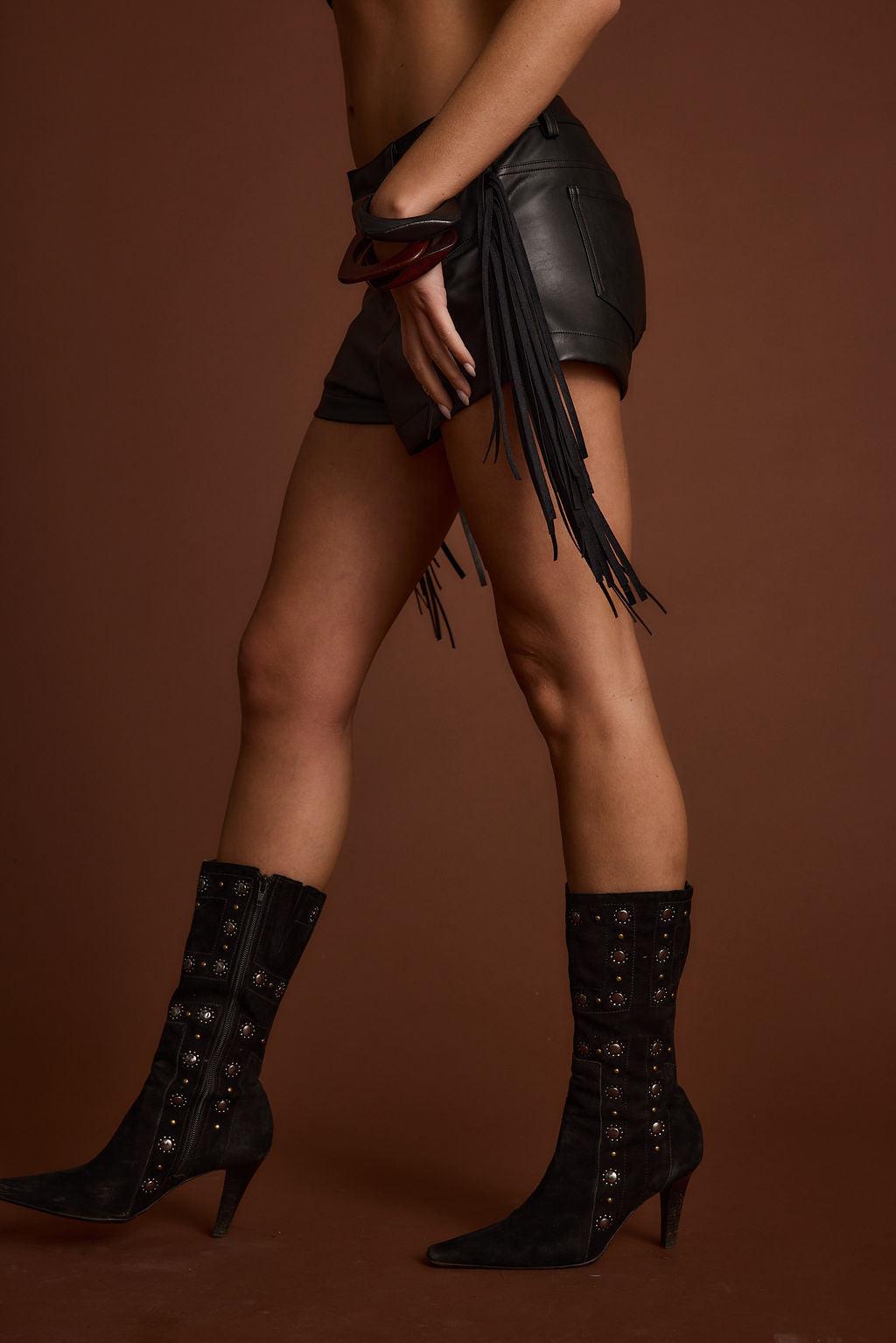 Sabine Brown Zip Front Corset Tank Product Image