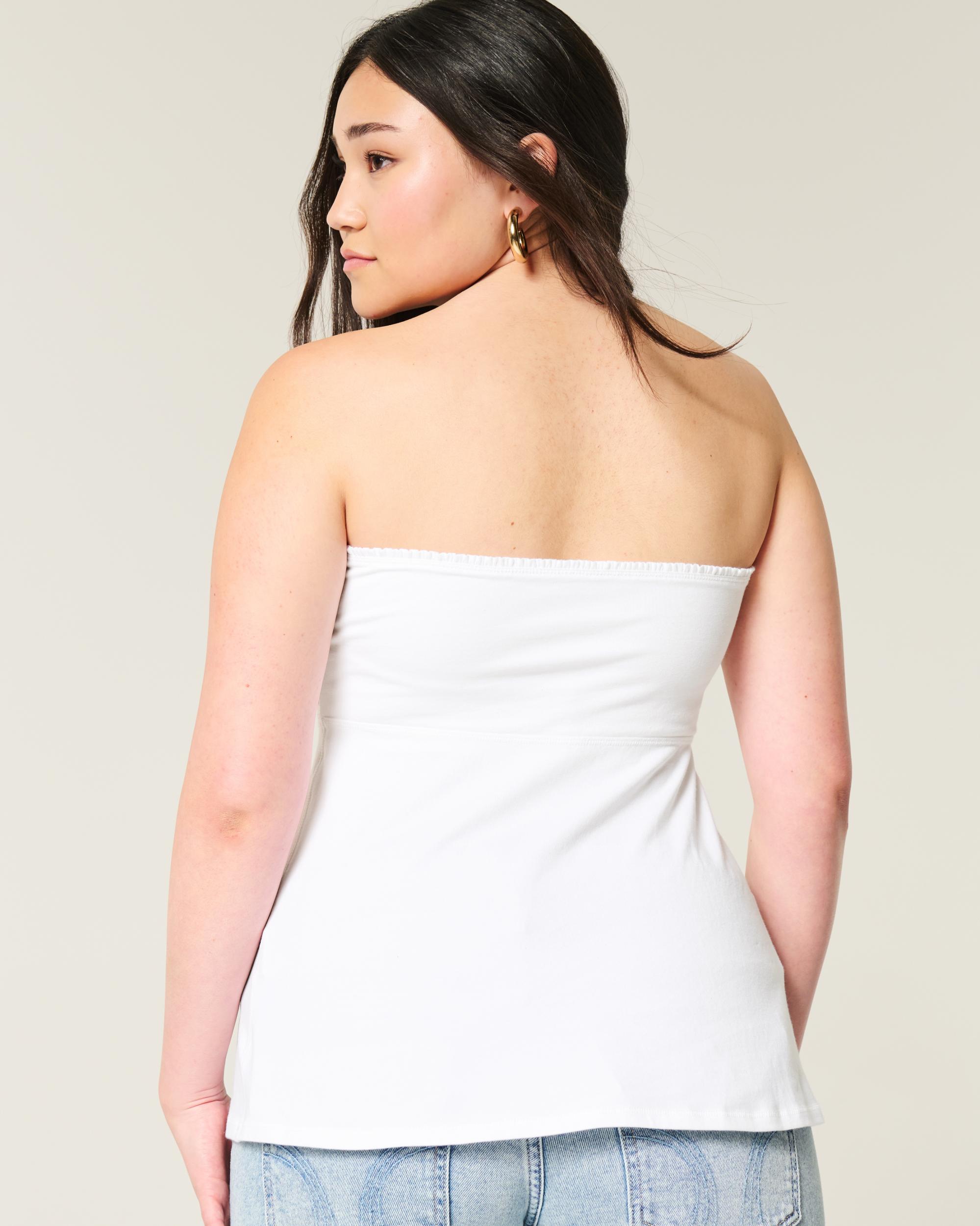 Easy Strapless Tie-Bust Babydoll Top Product Image