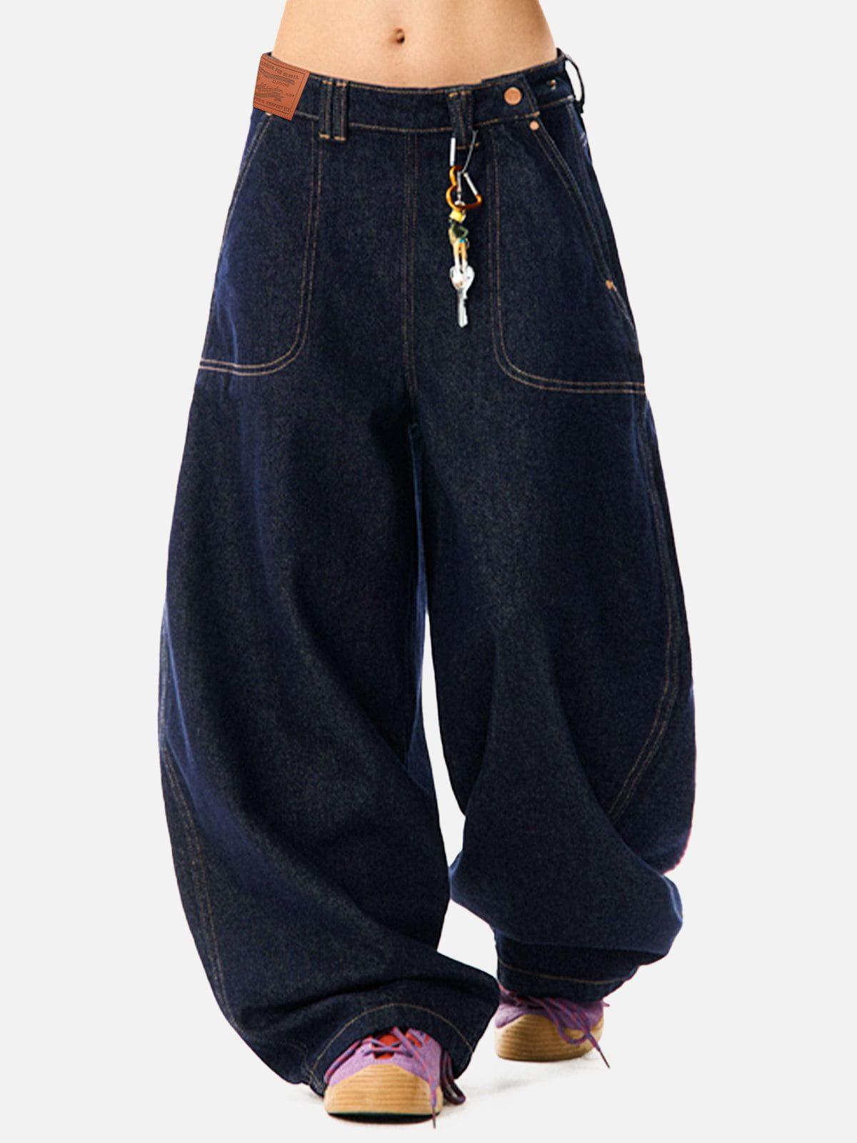 Aelfric Eden Raw Baggy Barrel Jeans Product Image