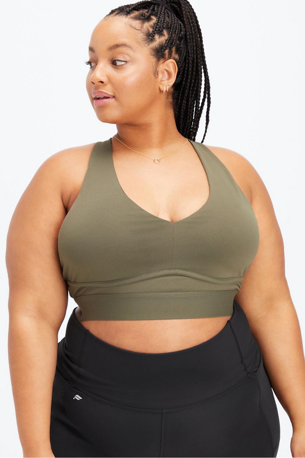 Fabletics All Day Every Day Bra Womens green plus Size 4X Product Image