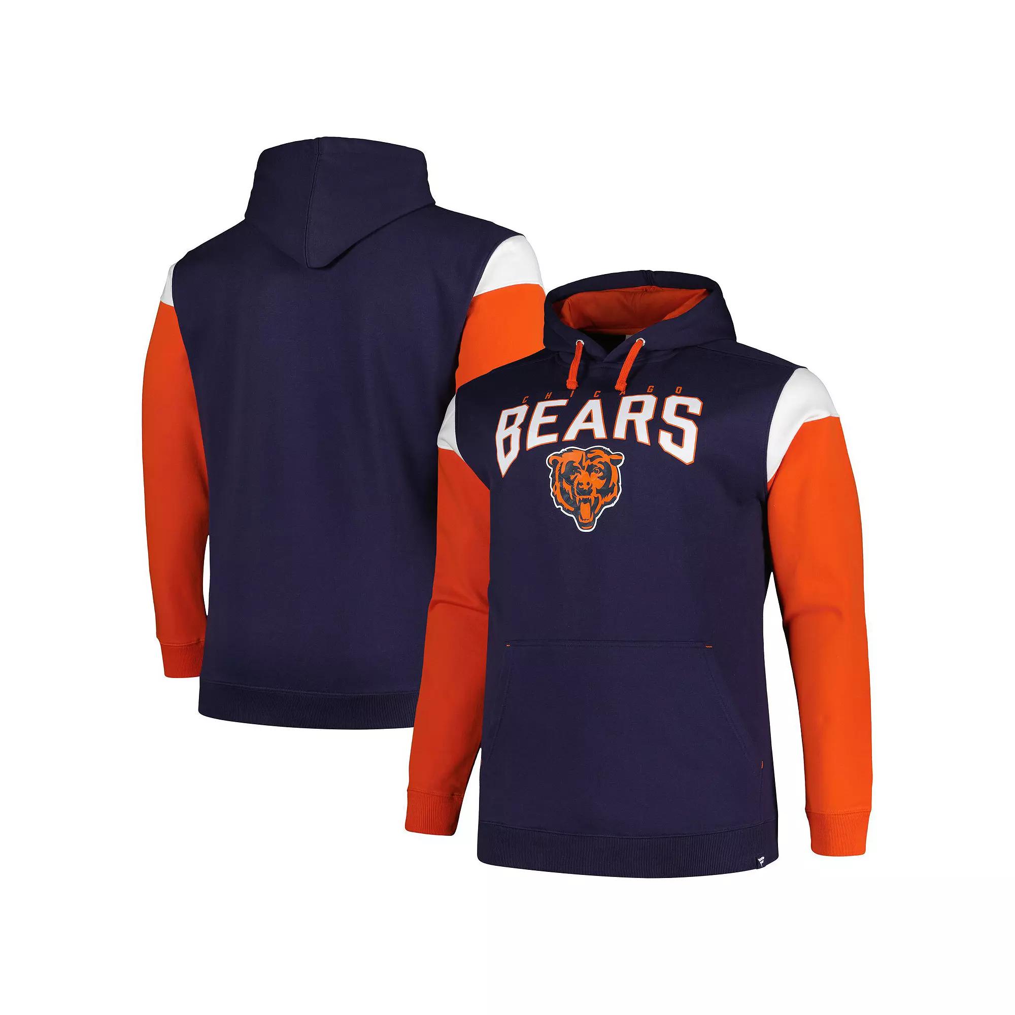 Men's Profile Navy Chicago Bears Big & Tall Trench Battle Pullover Hoodie, Size: 2XB, Blue Product Image
