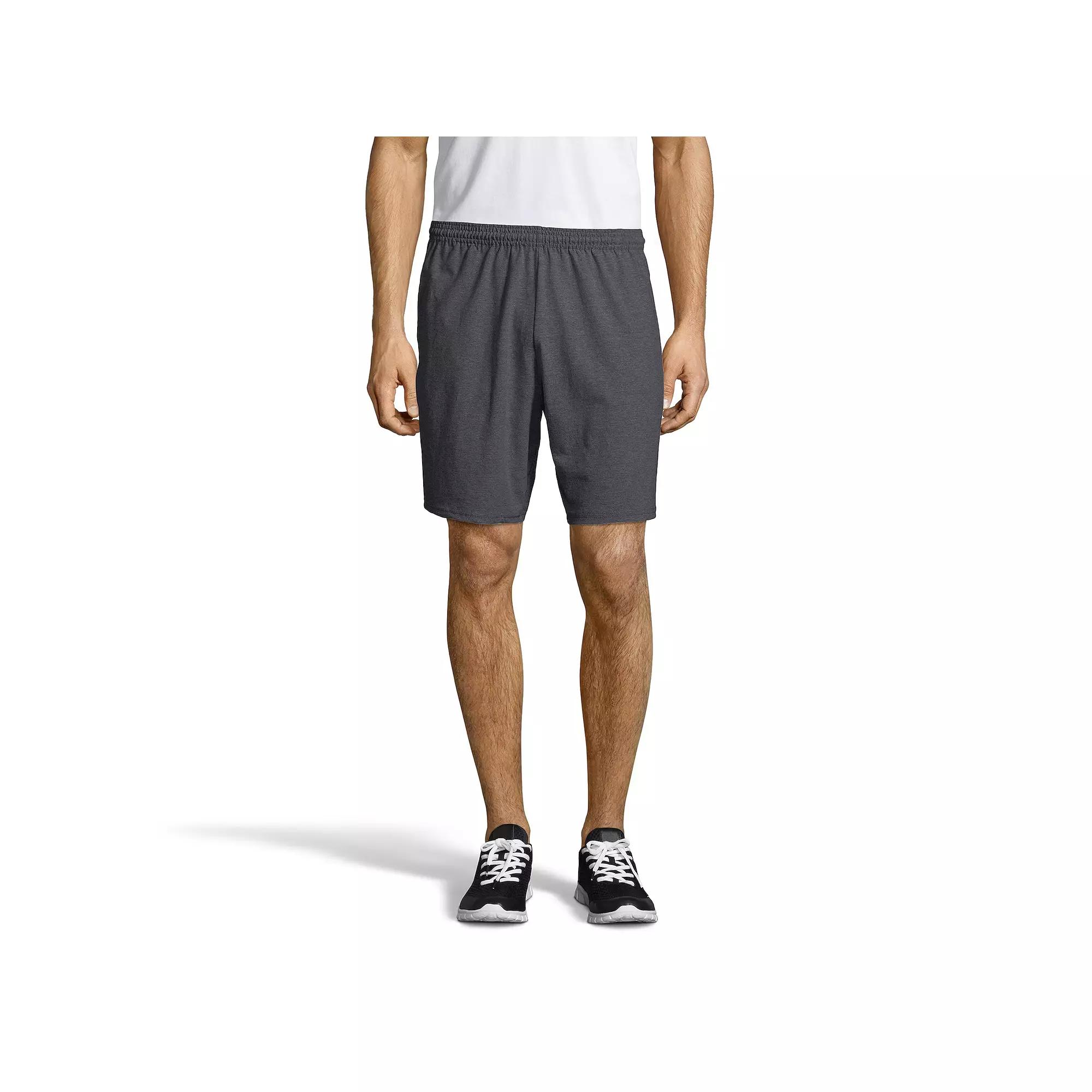 Men's Hanes® ComfortSoft Jersey Pocket Shorts,  Product Image