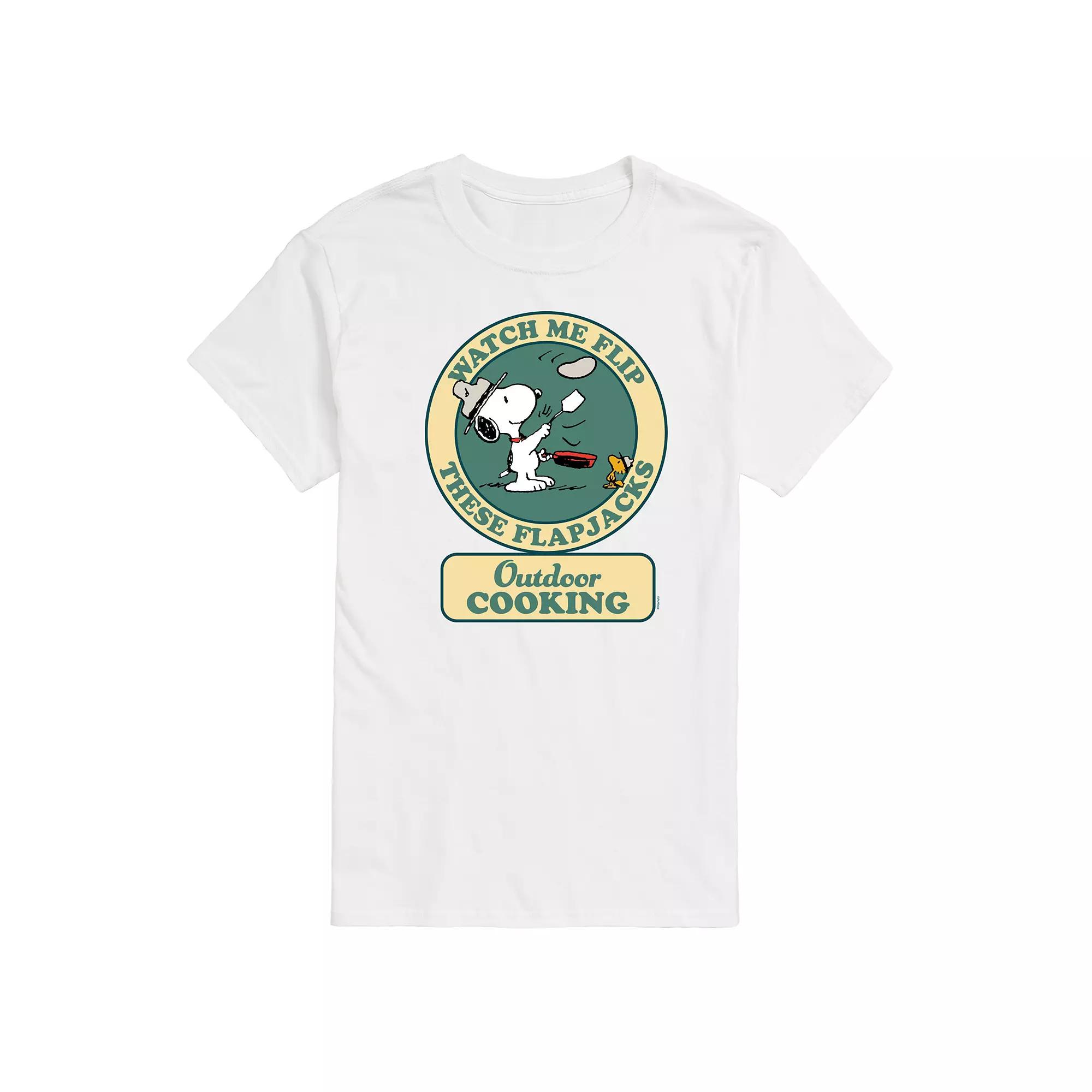 Men's Peanuts Outdoor Cooking Badge Graphic Tee,  Product Image