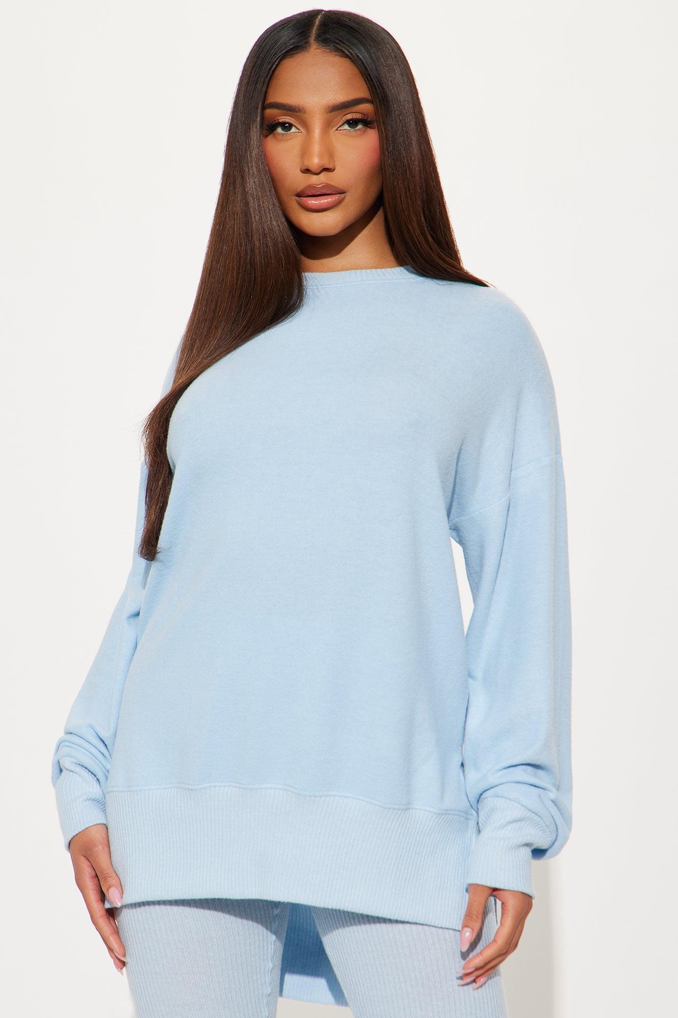 The Perfect Cozy Legging Set - Light Blue Product Image