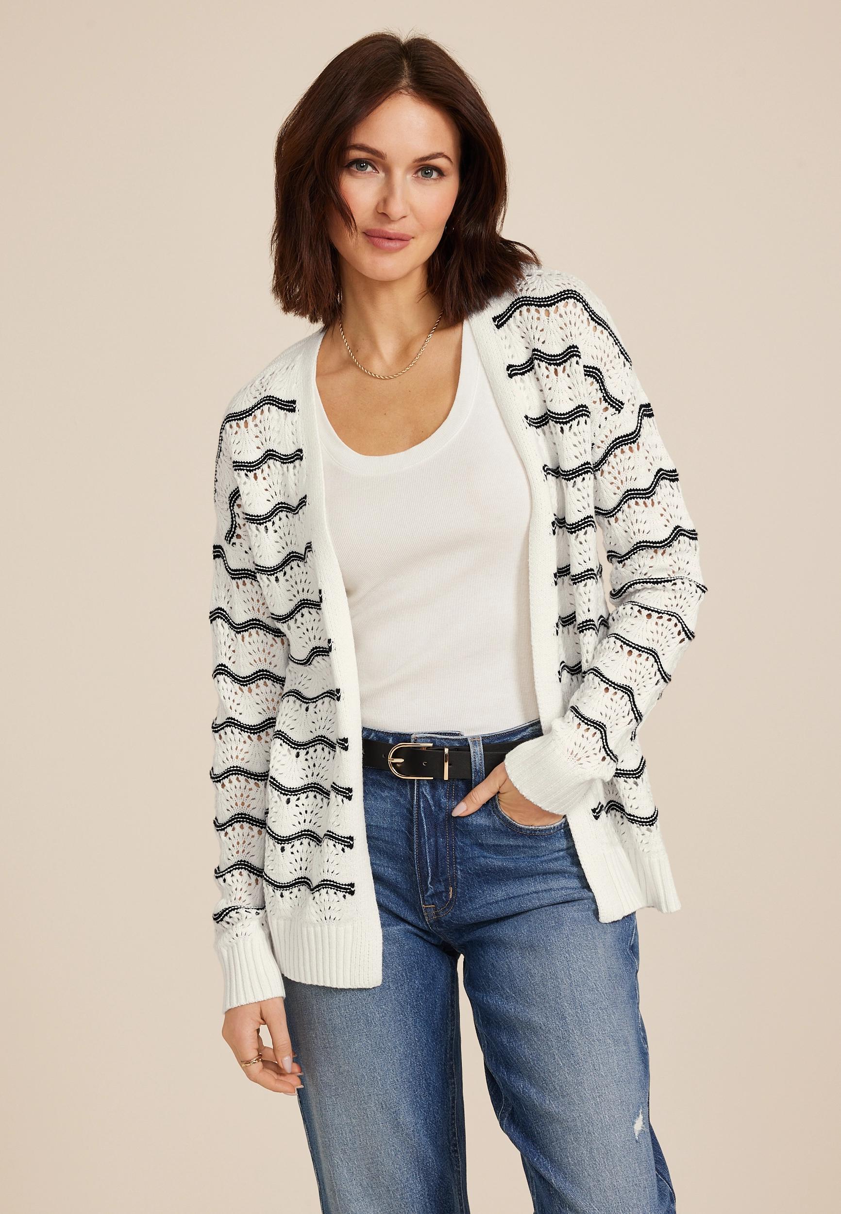 Open Stitch Cardigan Product Image