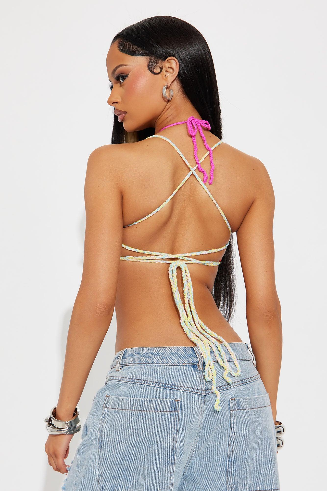 Butterfly Kiss Crochet Top - Multi Color Product Image