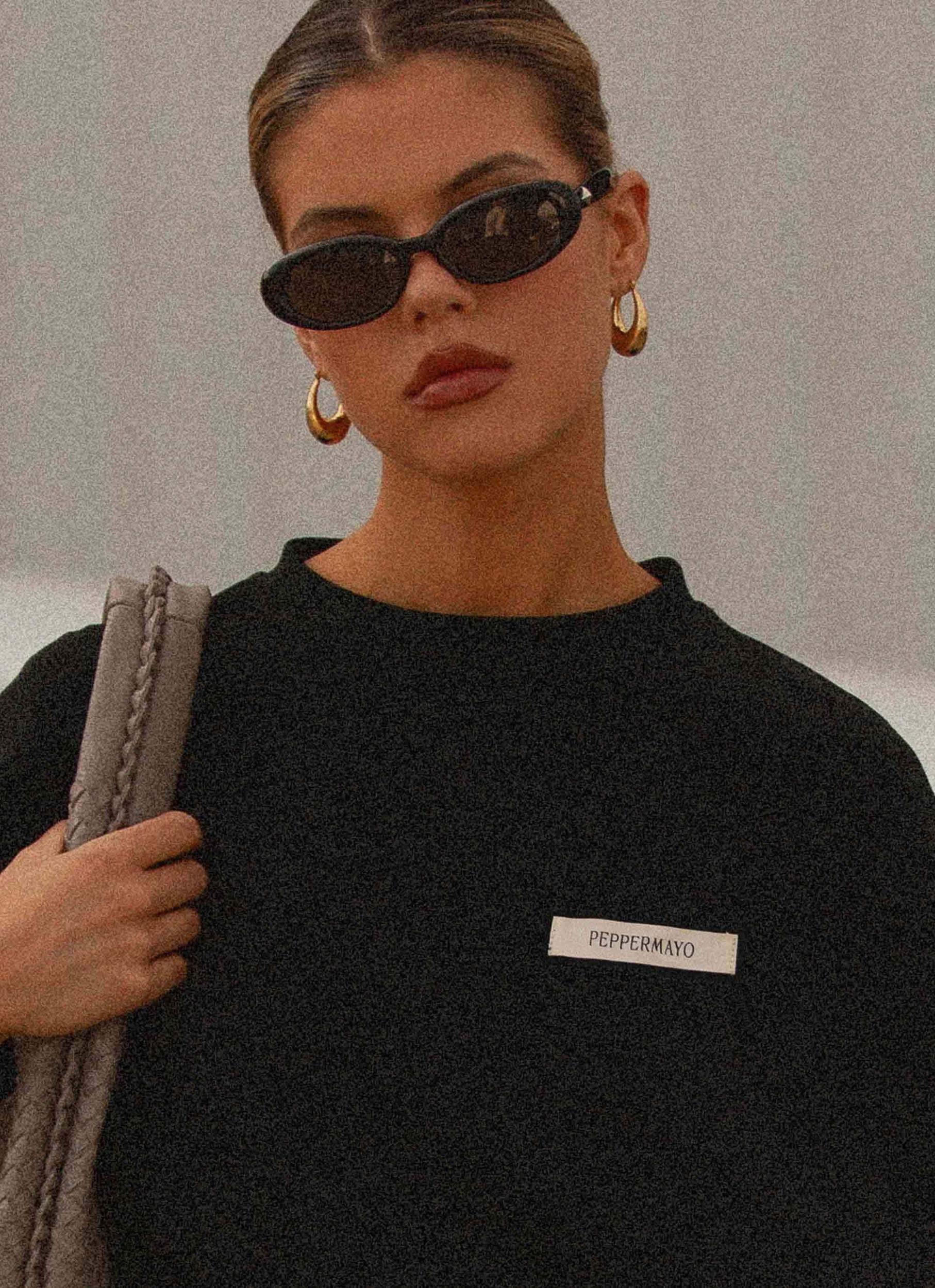 Signature Oversized Tee - Black Product Image