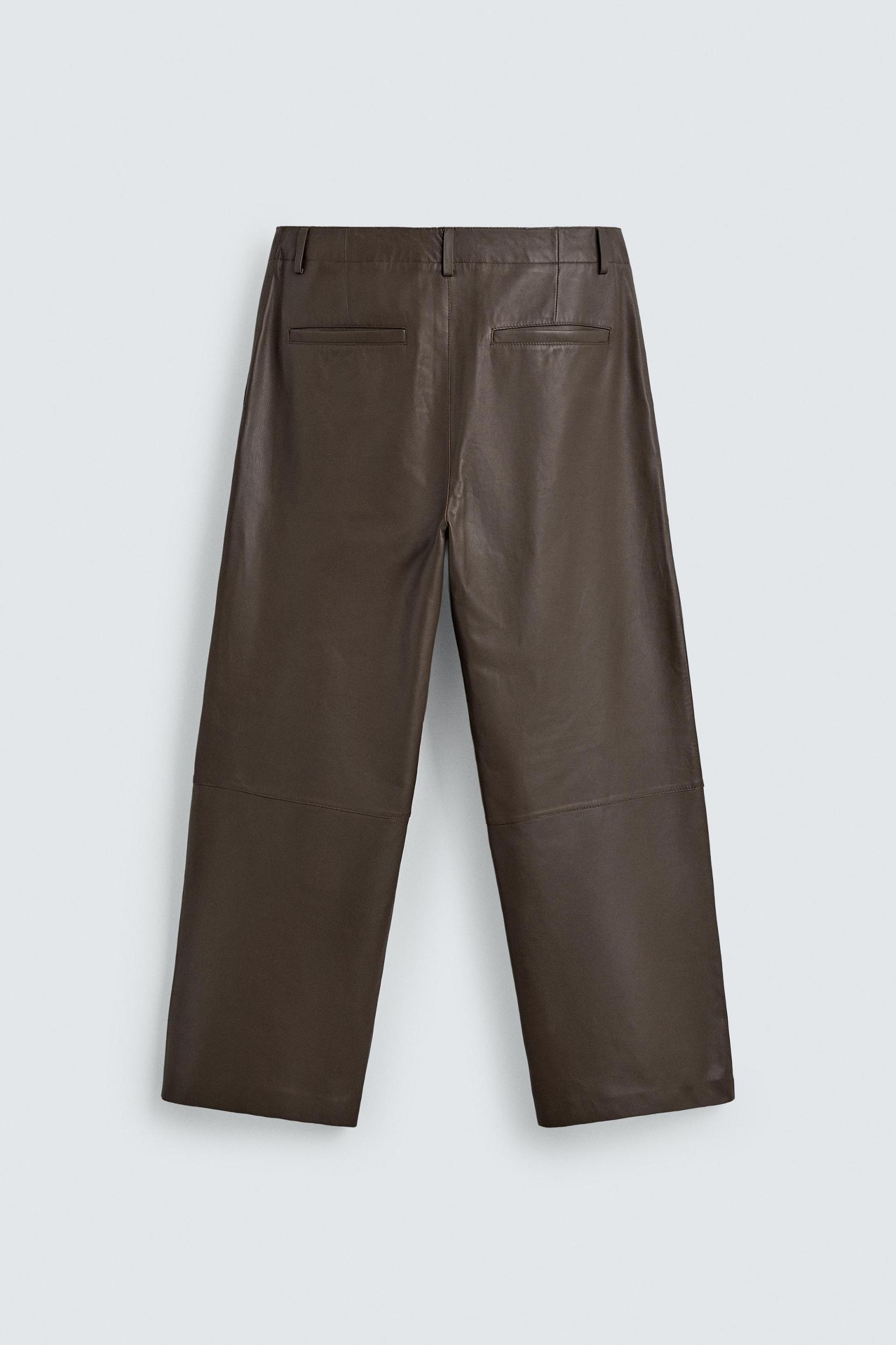 LEATHER BALLOON FIT PANTS Product Image