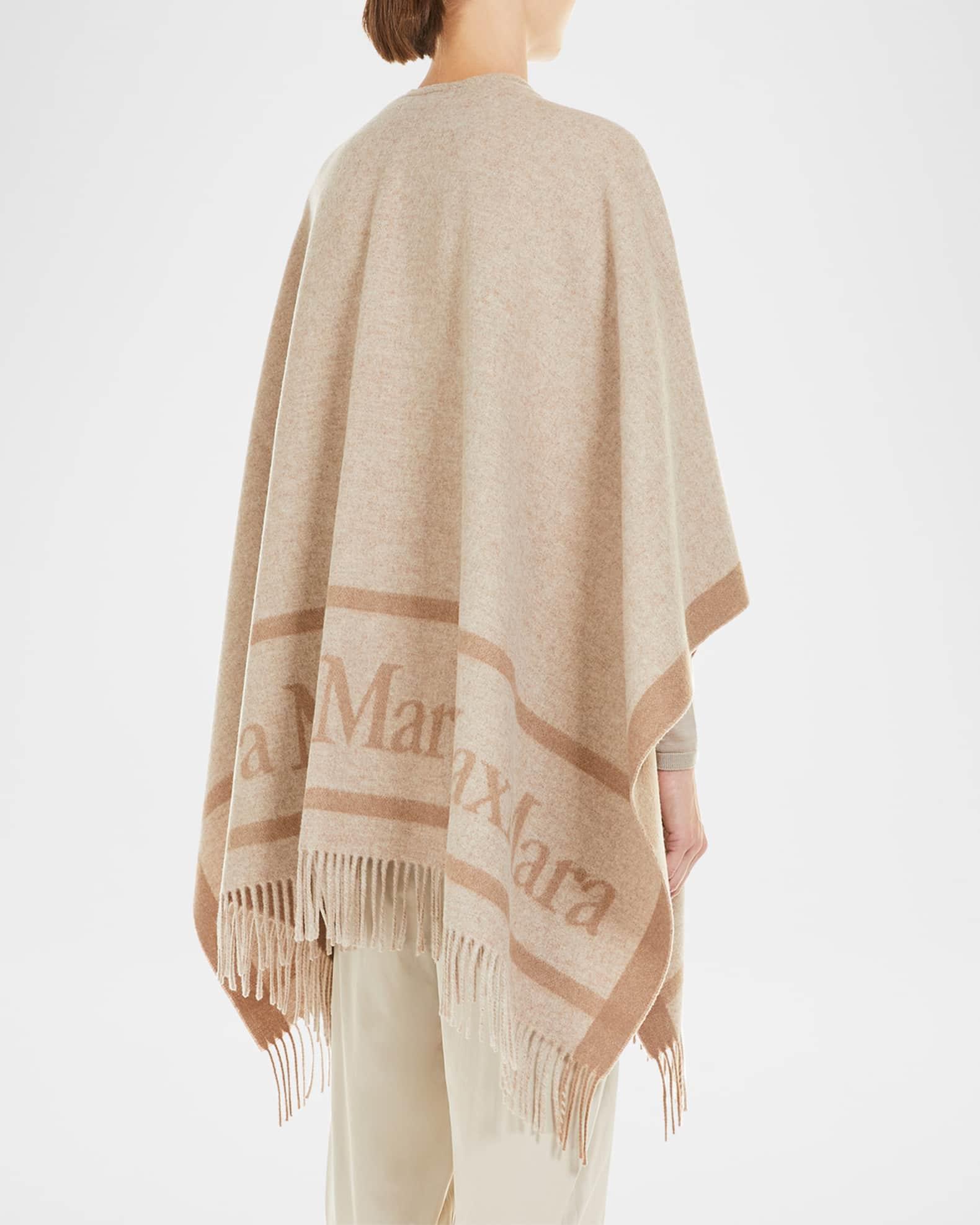 Hilde Wool Fringe Poncho Product Image