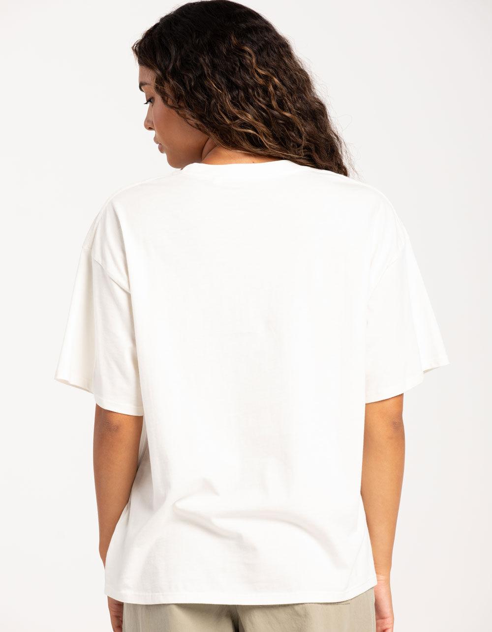 RIP CURL Shorebreak Heritage Womens Oversized Tee - BONE Product Image