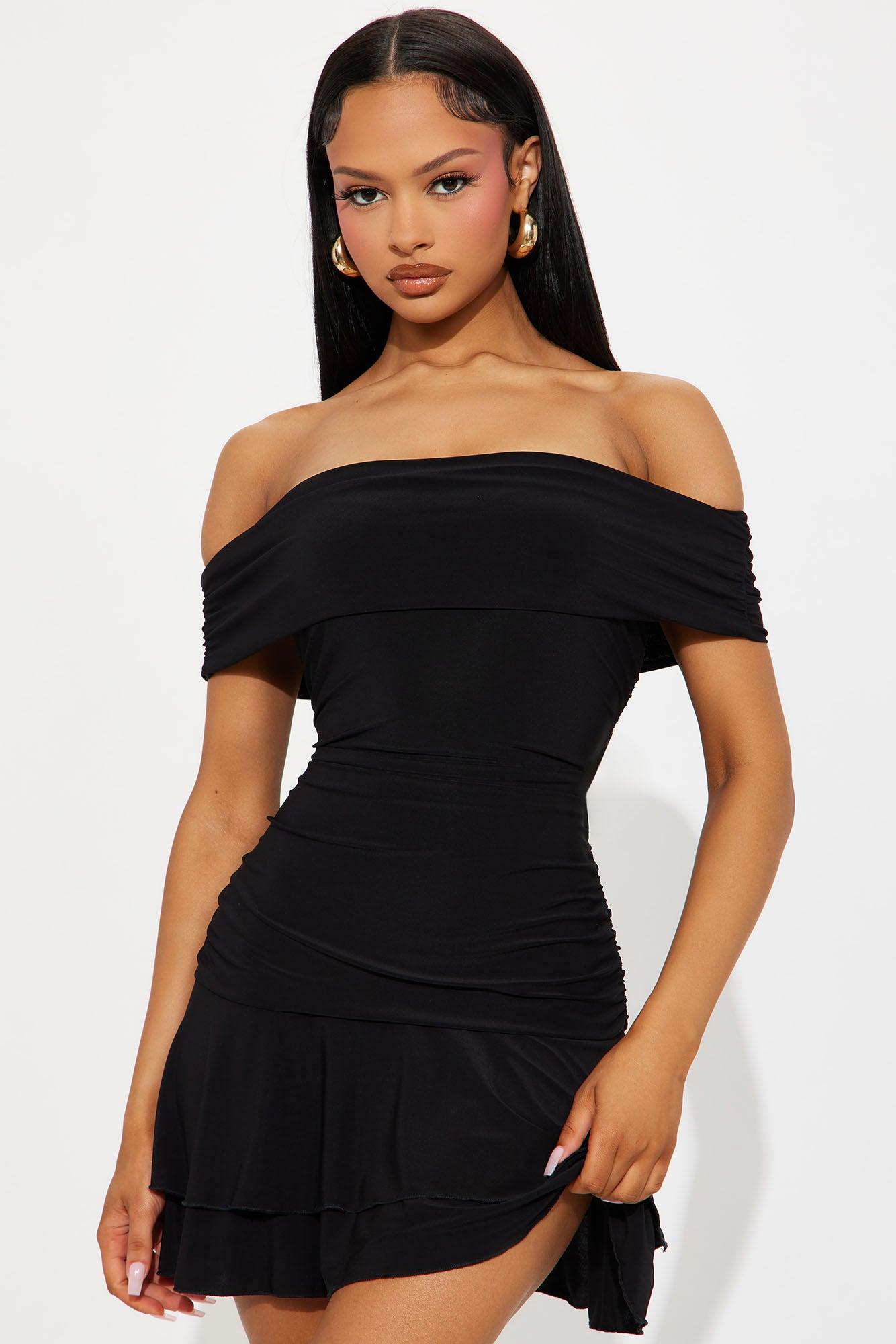 Teagan Strapless Mini Dress - Black Product Image