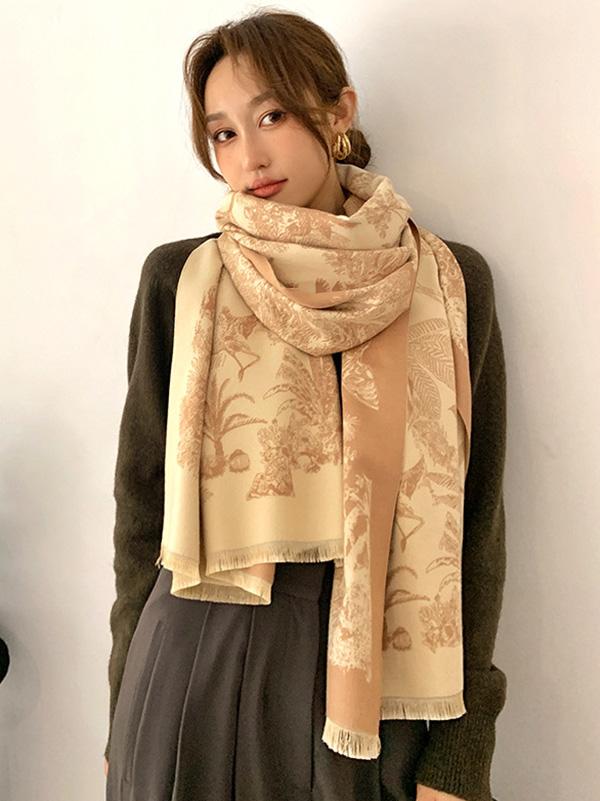 Imitation Cashmere Shawl Printed Warm Scarf Product Image
