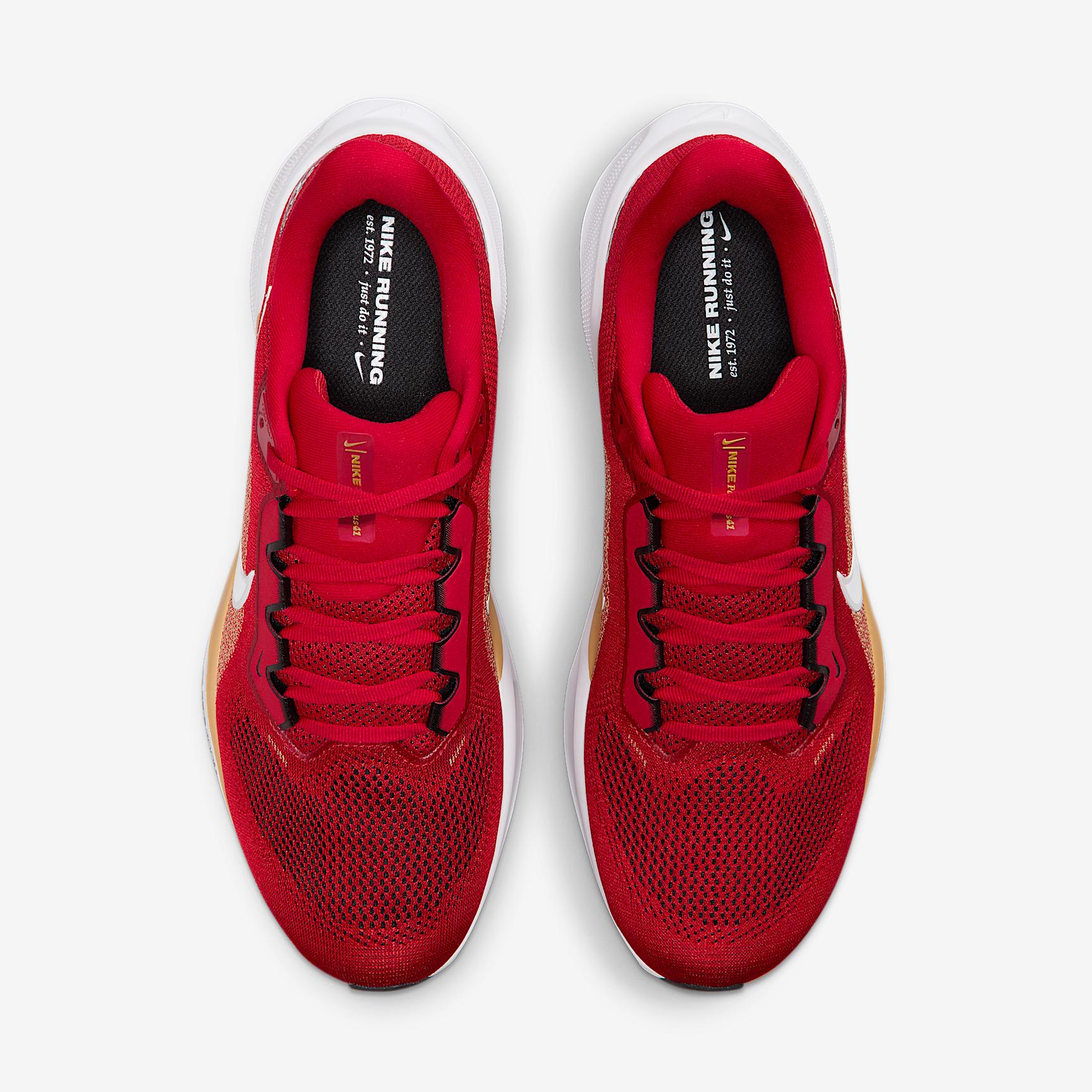 San Francisco 49ers Pegasus 41 Nike Men's NFL Road Running Shoes Product Image