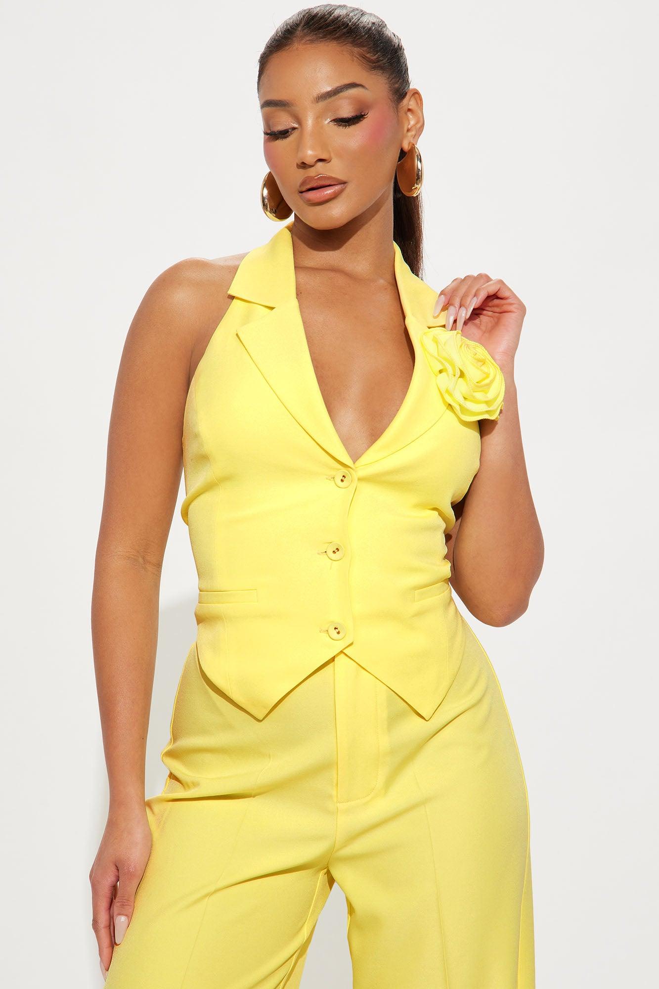 Elle Pant Set - Yellow Product Image