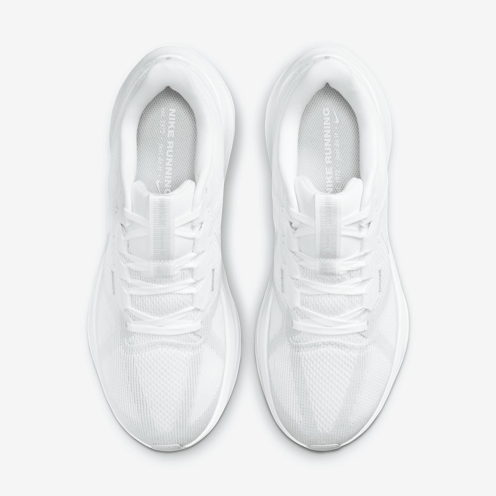 Nike Mens Nike Air Zoom Structure 25 - Mens Running Shoes White/White/Pure Platinum Product Image