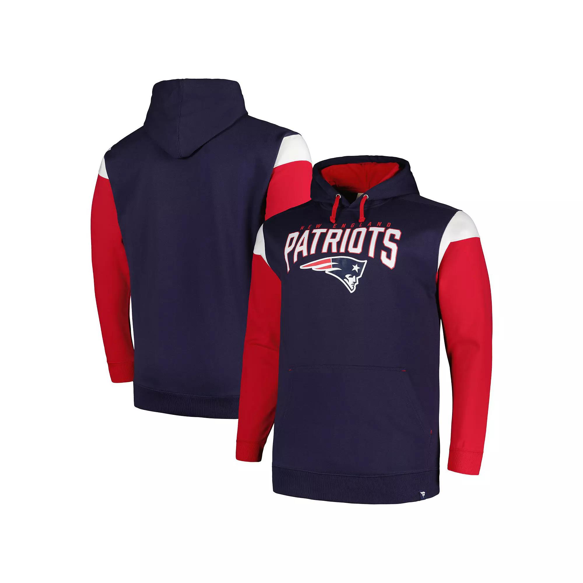 Men's Profile Navy New England Patriots Big & Tall Trench Battle Pullover Hoodie,  Product Image