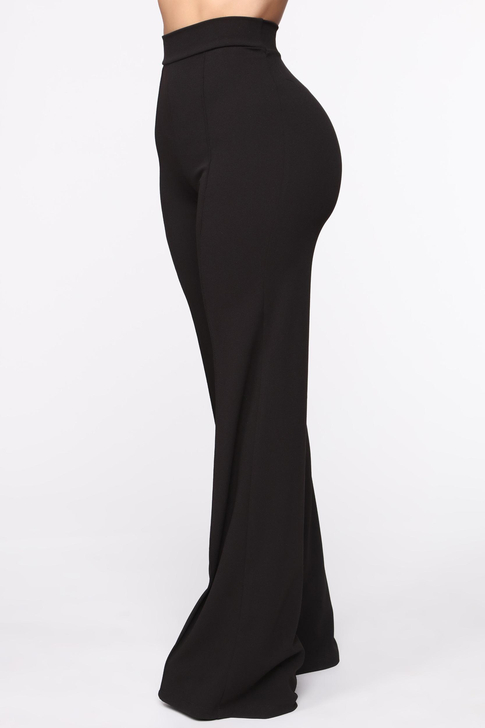 Victoria High Waisted Dress Pants - Black Product Image