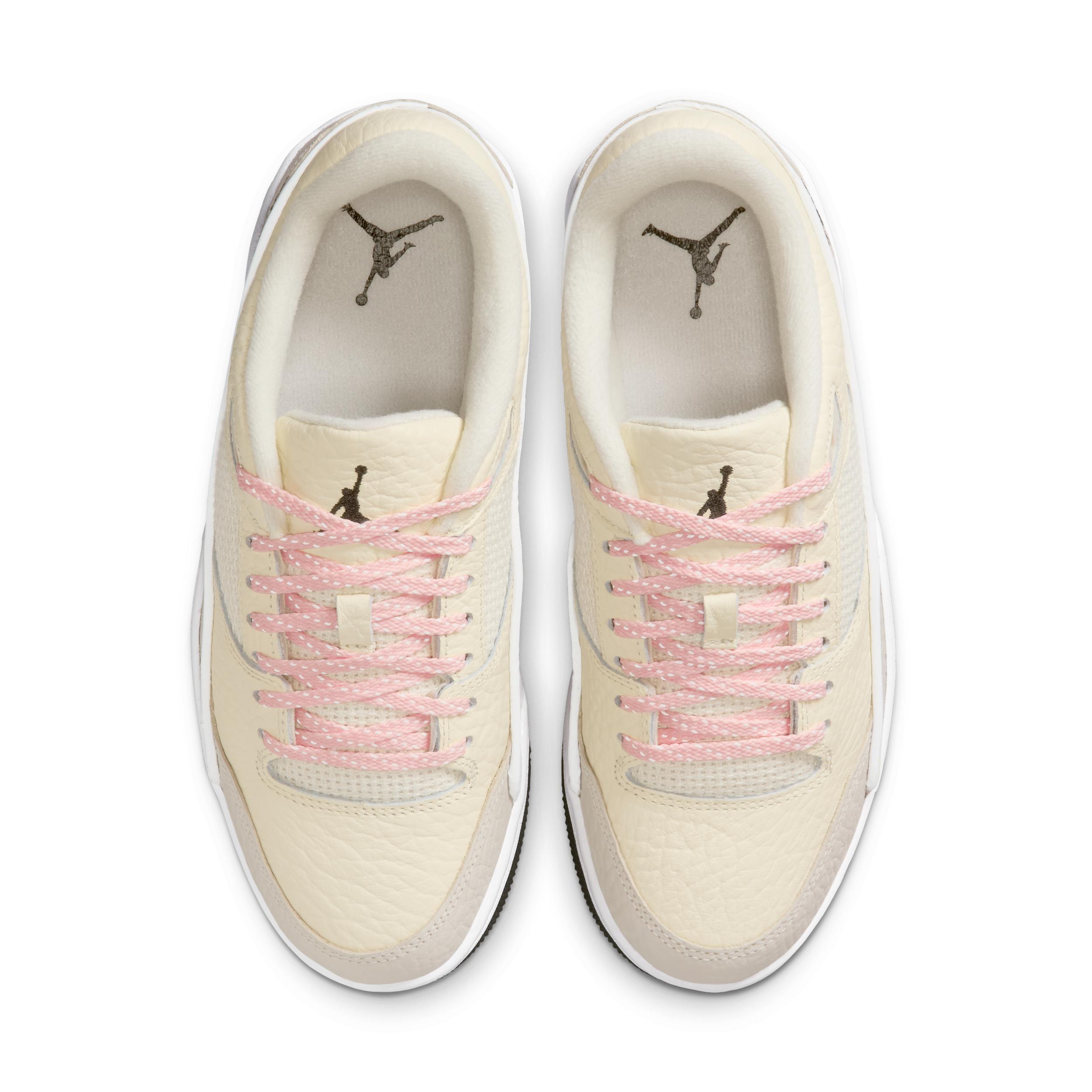Jordan Womens Flight Court Casual Shoes in Coconut Milk/Light Orewood Brown/Sail Product Image