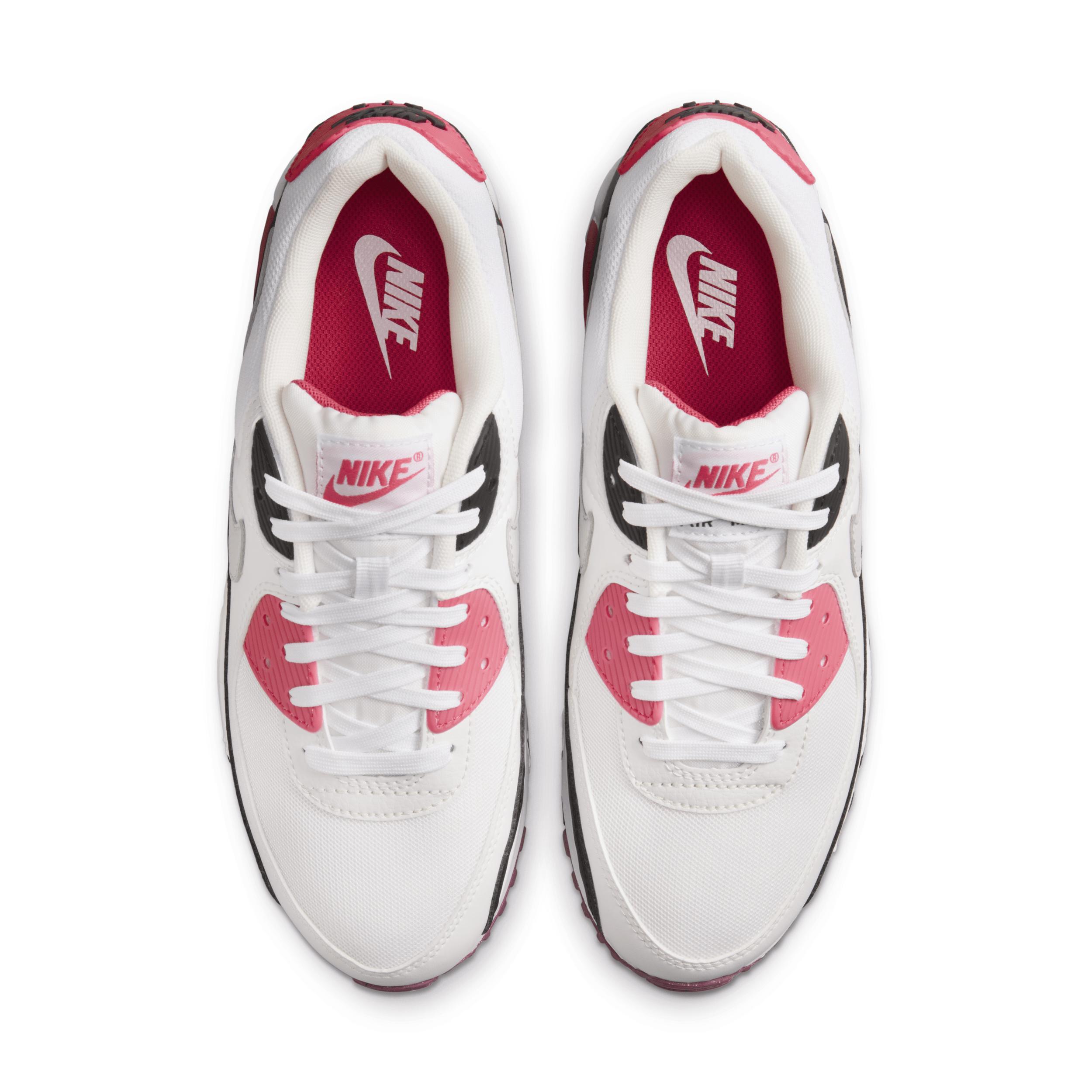 Nike Air Max 90 - Womens Shoes Aster Pink/White/Light Silver Product Image
