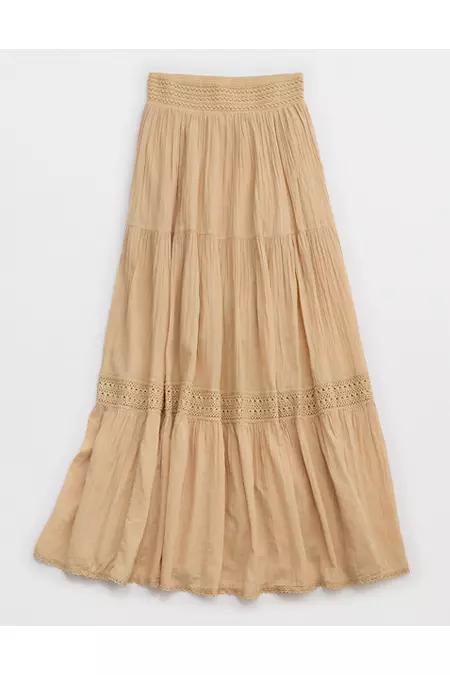 Aerie Crochet The Day Maxi Skirt Women's Product Image
