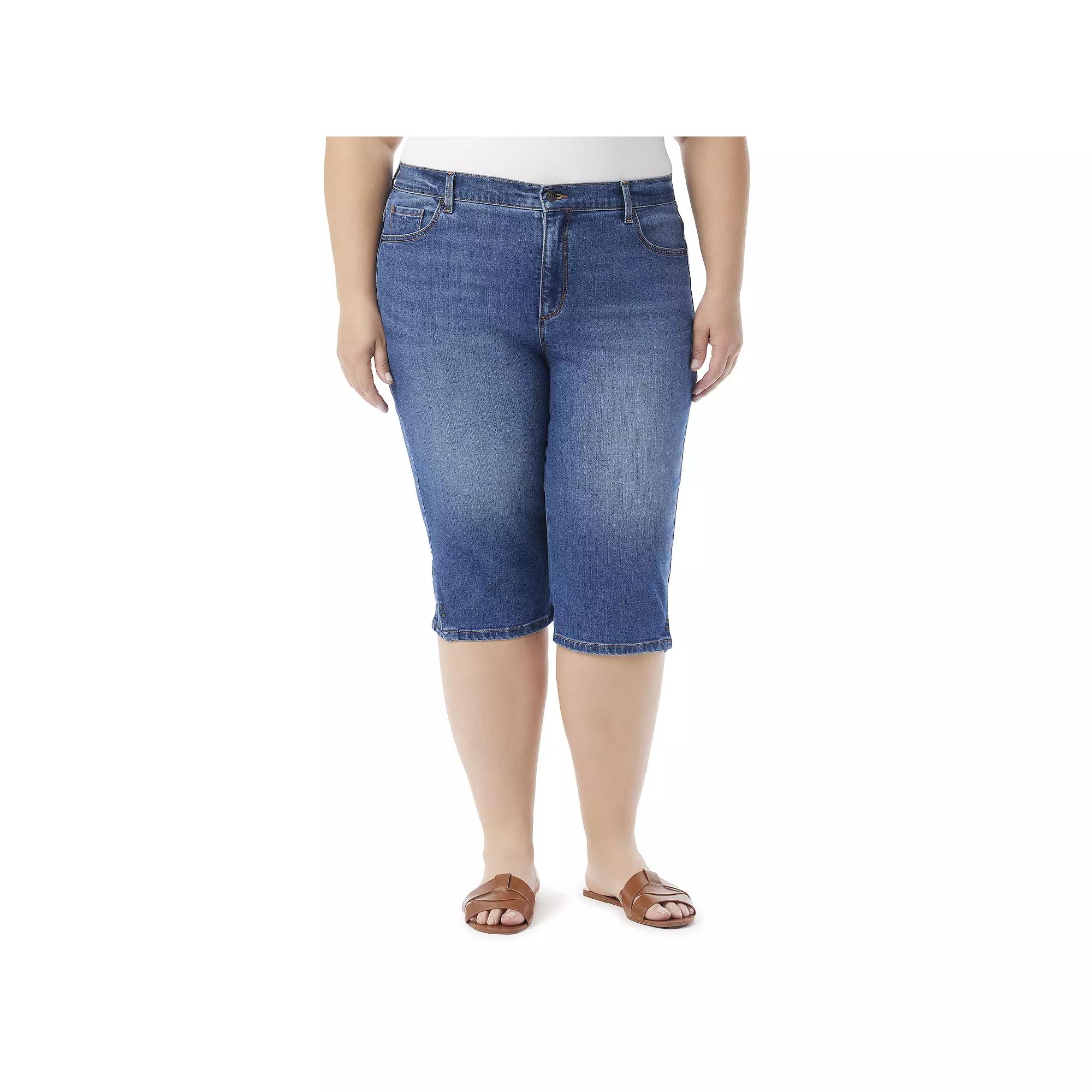 Plus Size Gloria Vanderbilt Amanda Skimmer Pants, Womens Product Image