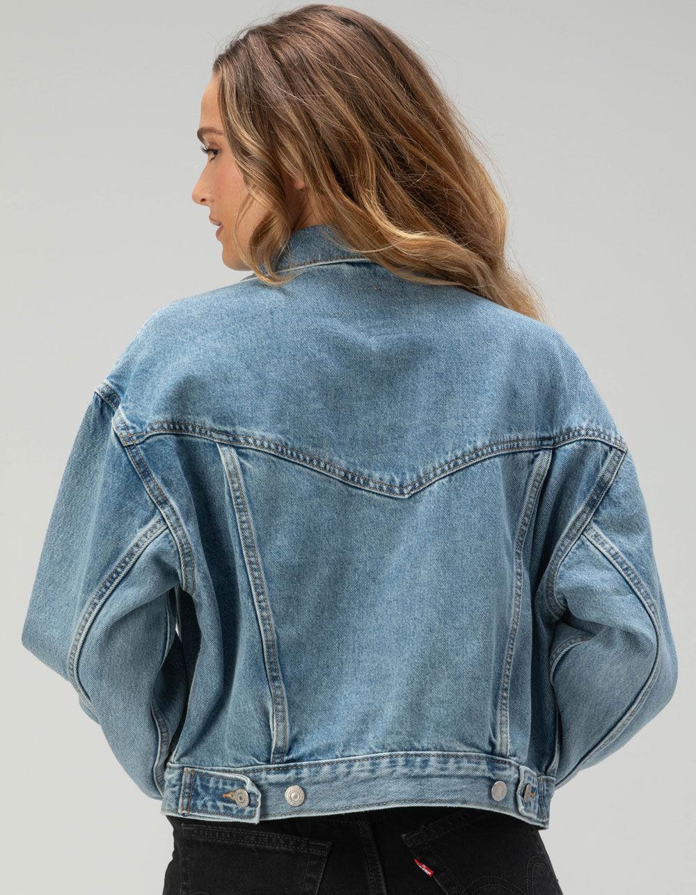 LEVI'S Premium '90s Womens Trucker Jacket - MEDIUM WASH Product Image
