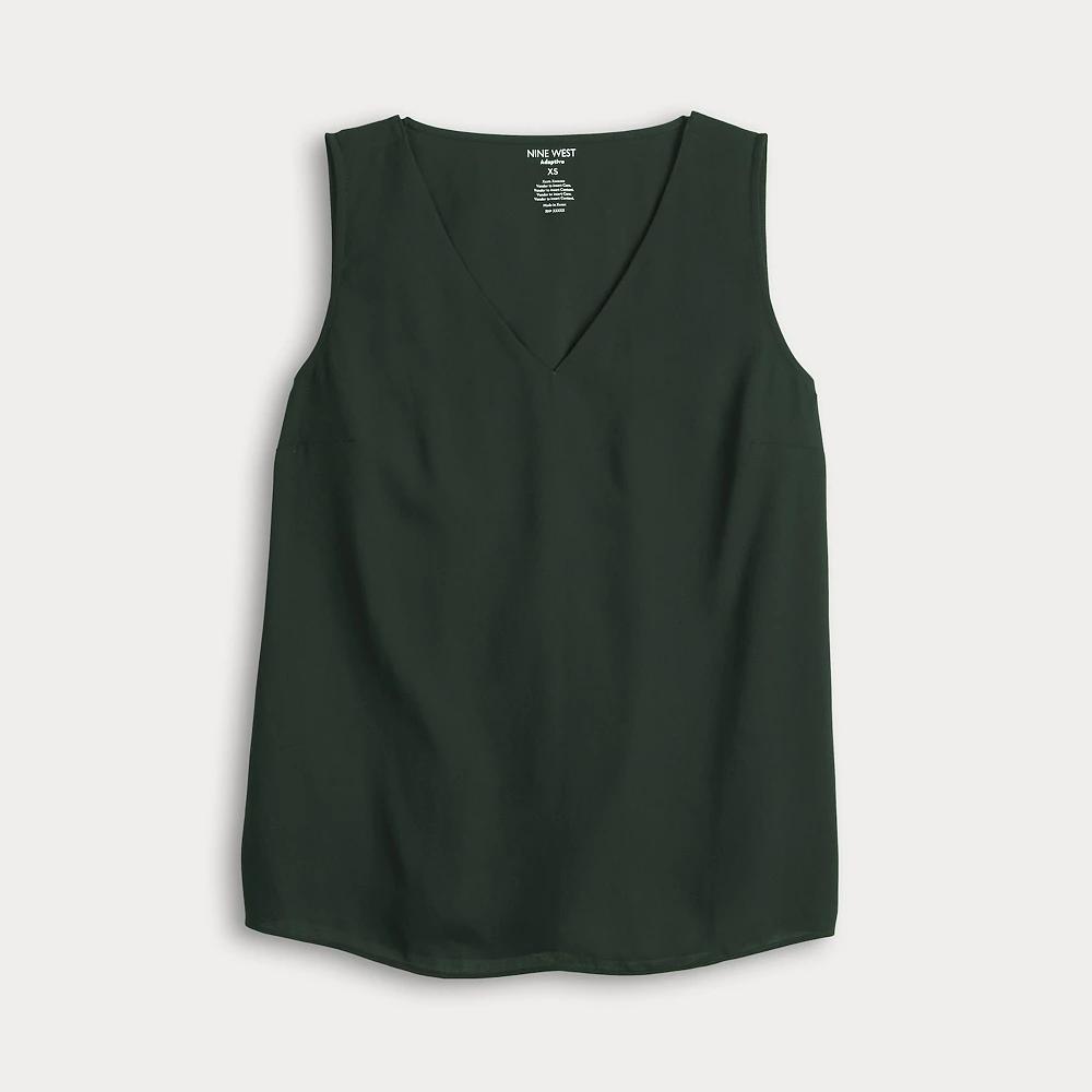Women's Nine West Adaptive V-Neck Shell Tank Top,  Product Image