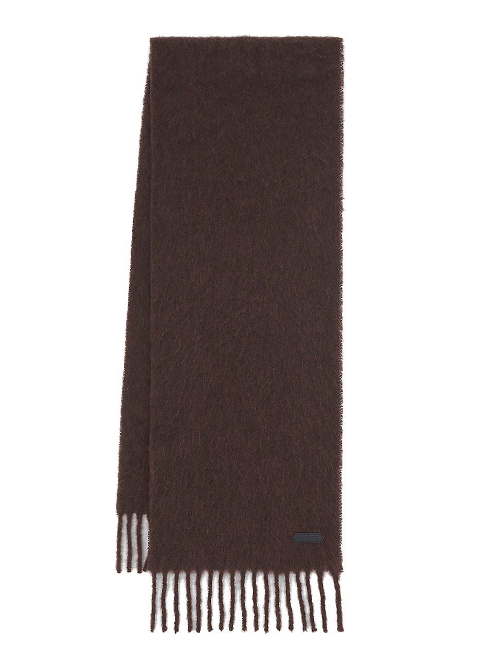 Mens Fringed Scarf in Wool Product Image