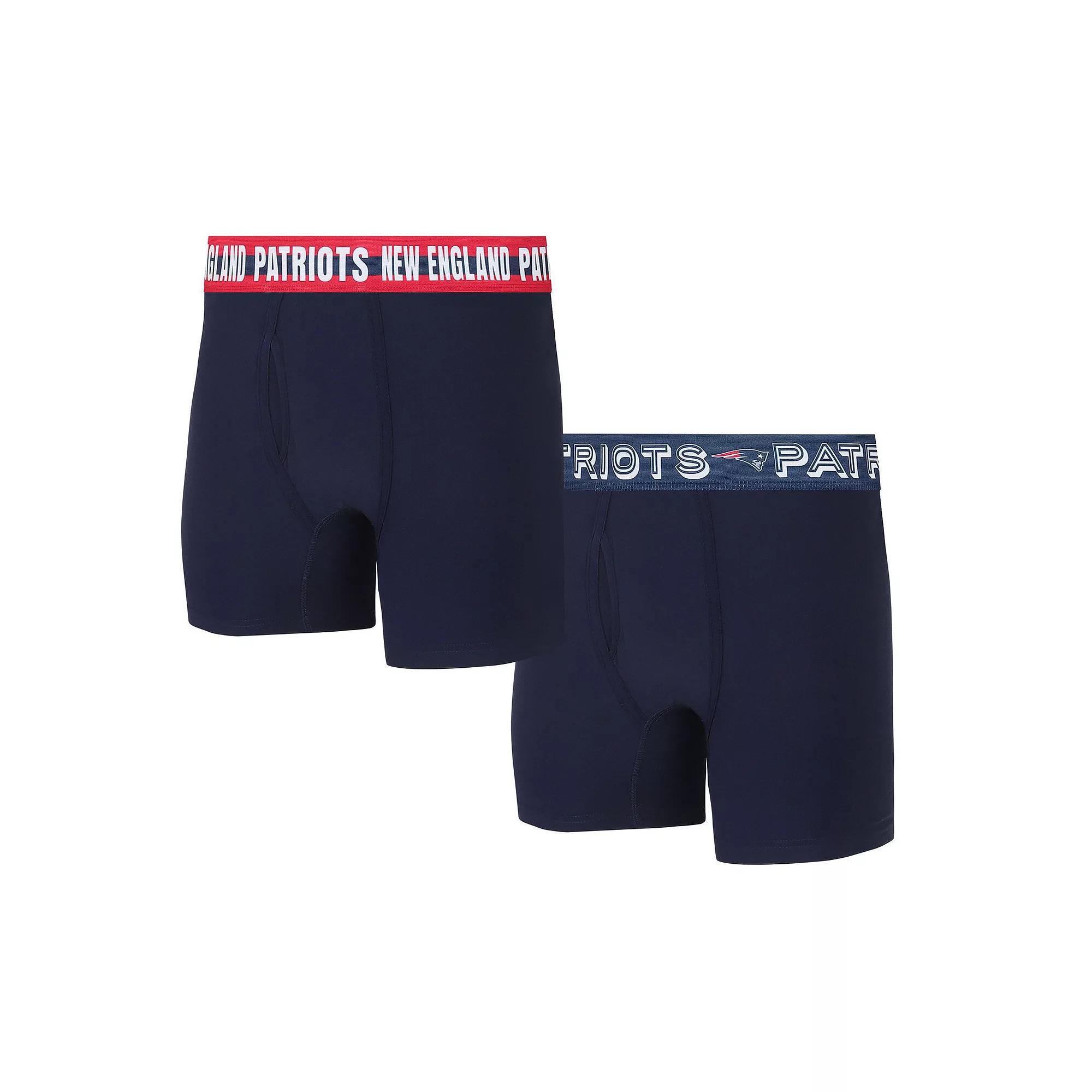 Men's Concepts Sport New England Patriots Gauge Knit Boxer Brief Two-Pack,  Product Image