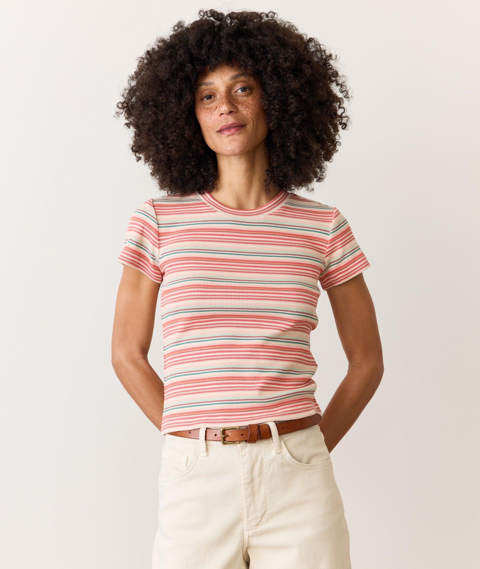 Lexi Rib Sun-In Crew Tee Product Image
