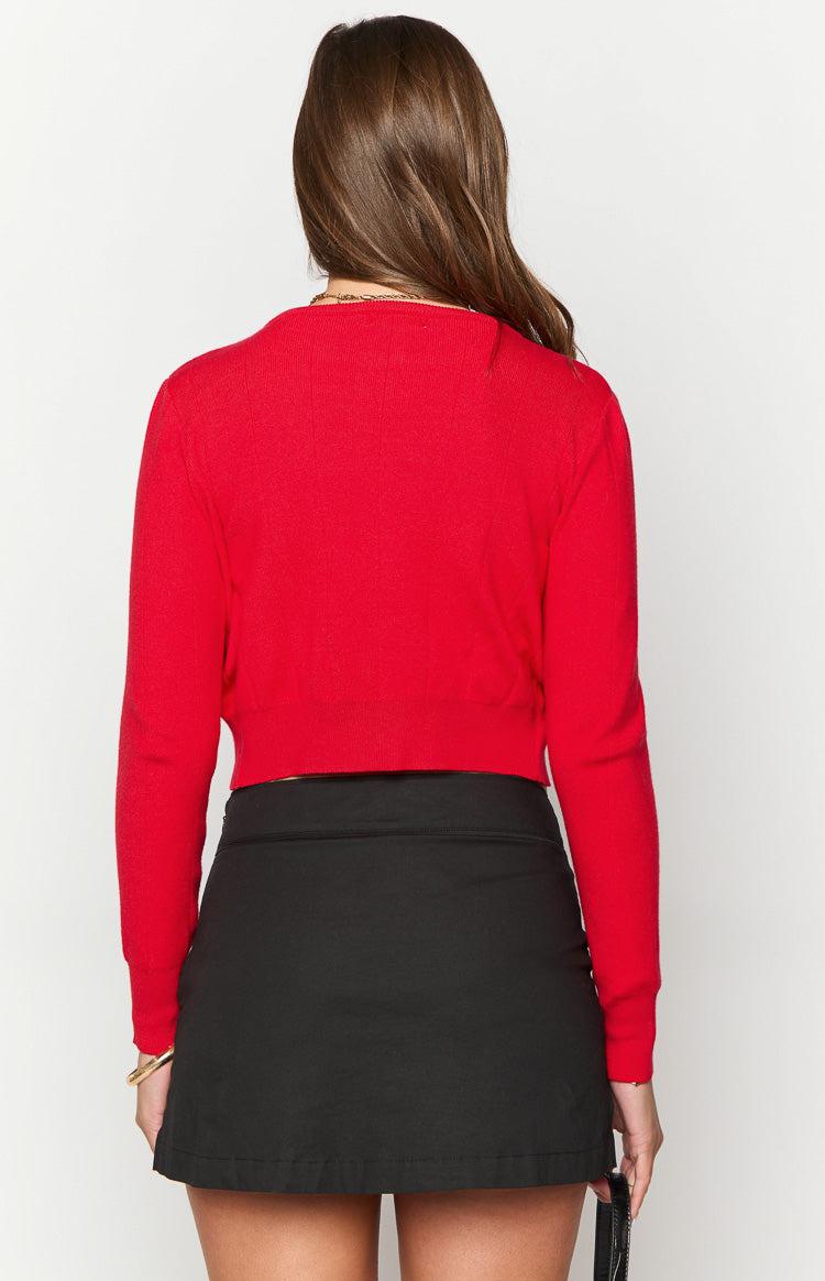 Mason Red Cardigan Product Image