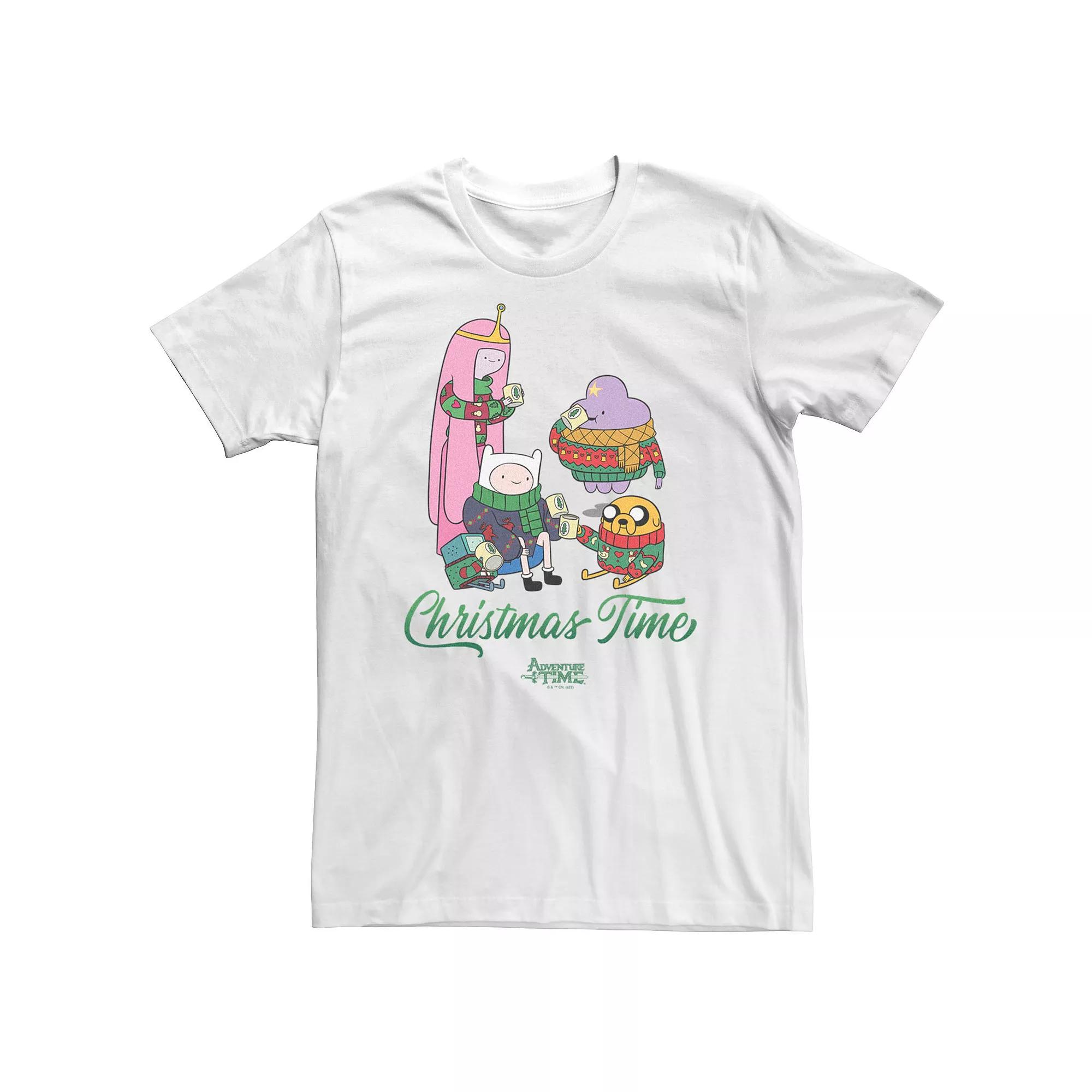 Men's Adventure Time Holidays Christmas Time Season Friends Tee,  Product Image