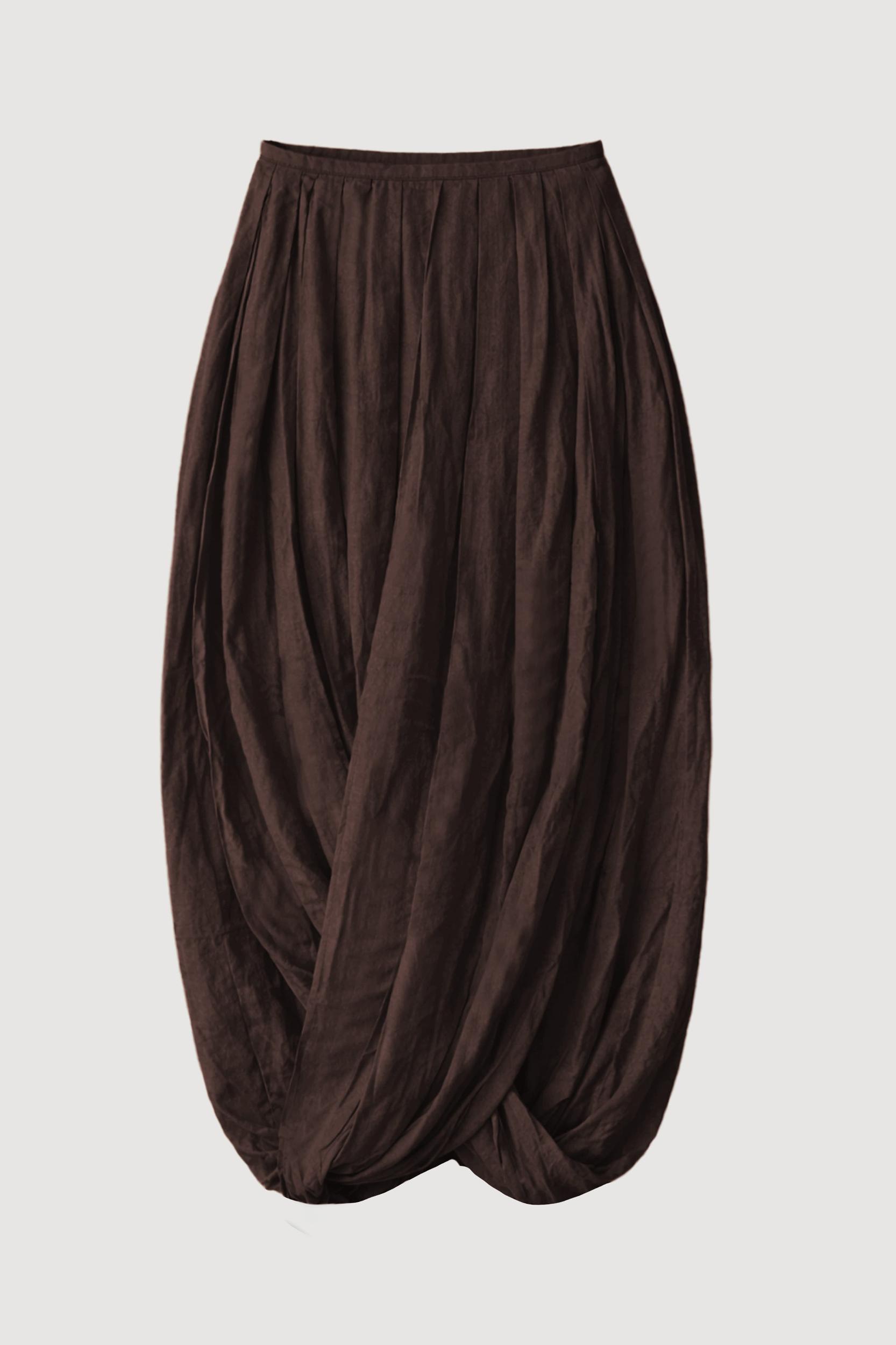 Freya Gathered Drape Maxi Skirt Product Image