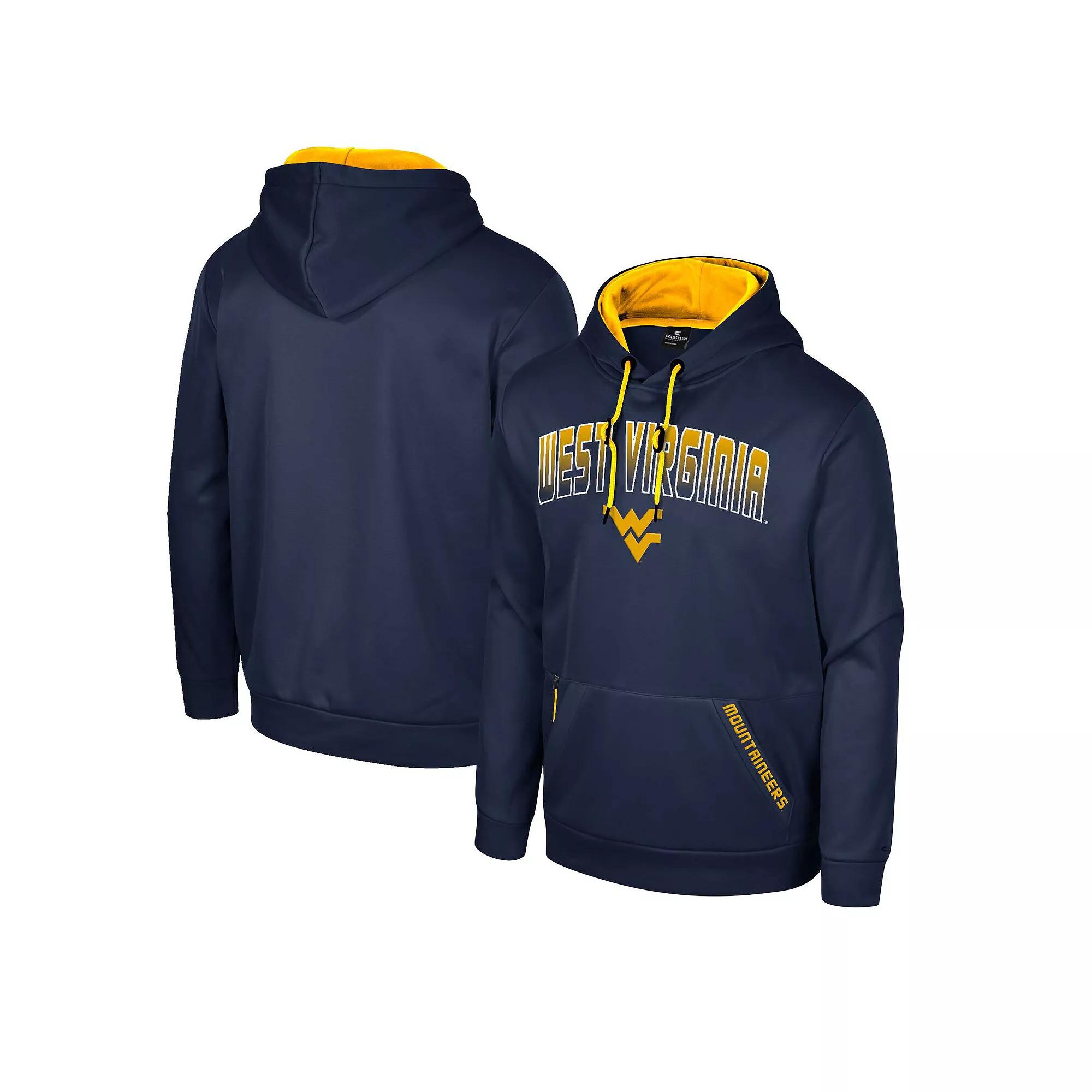Men's Colosseum Navy West Virginia Mountaineers Reese Pullover Hoodie, Size: Medium, Blue Product Image