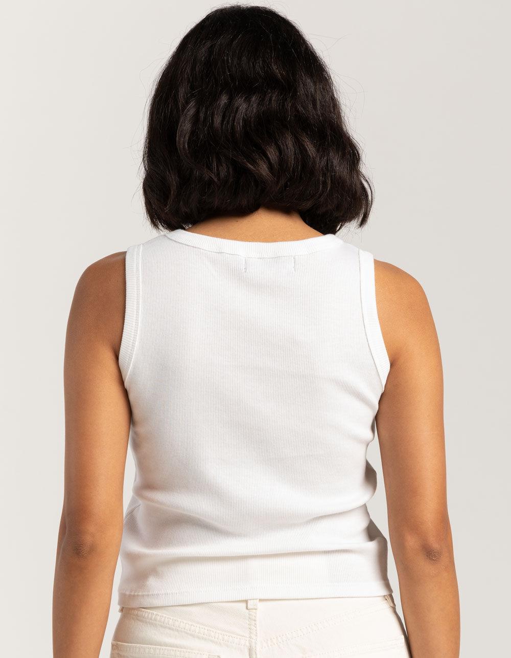 GIRL DANGEROUS Where I End And You Begin Womens Tank Top - WHITE Product Image