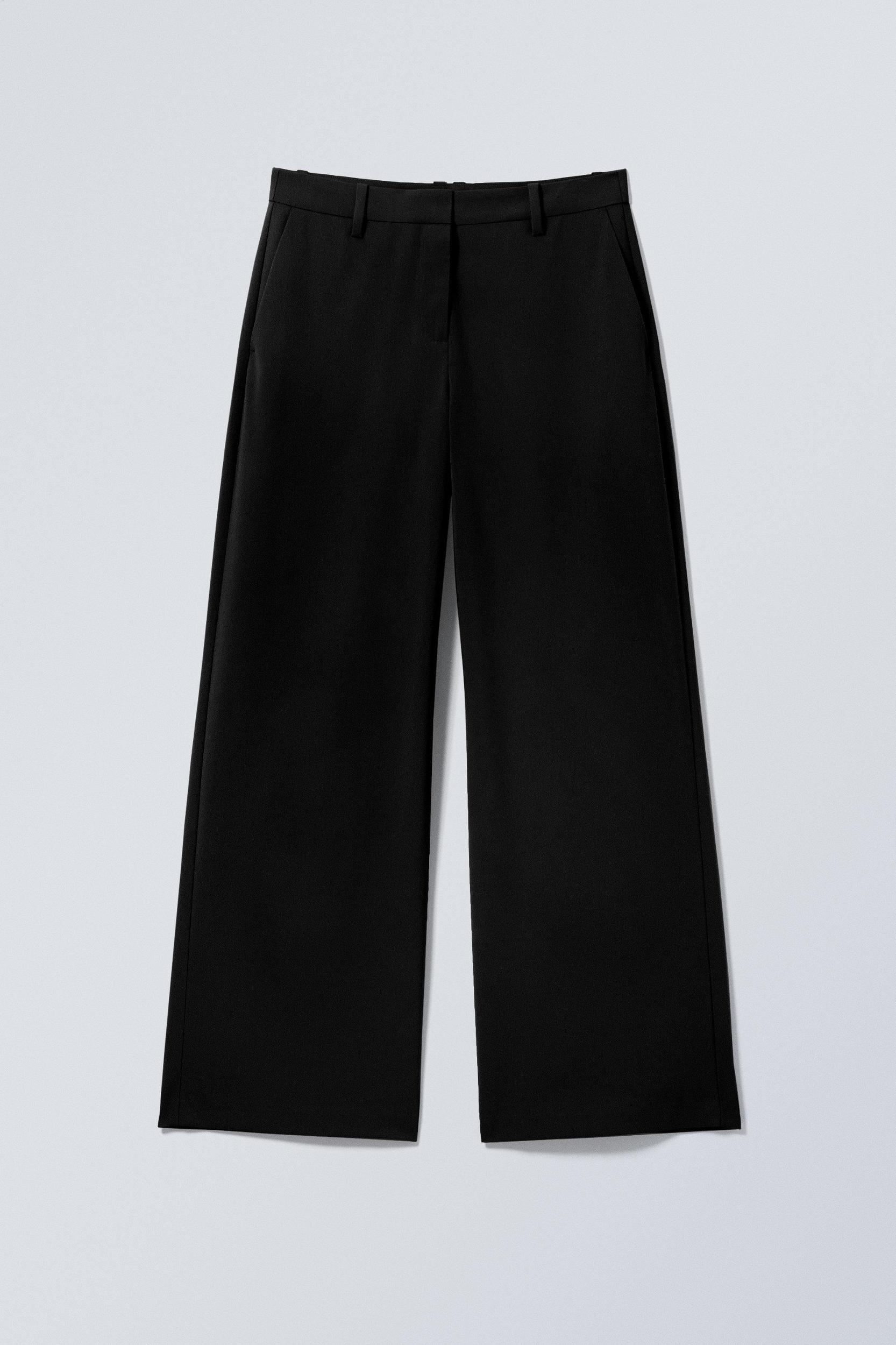 Low-Waisted Loose Fit Suit Trousers Product Image