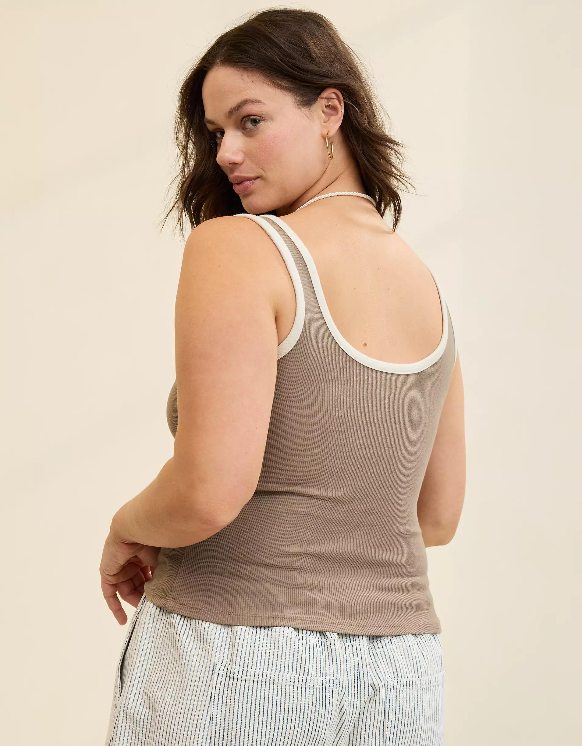 Aerie Double Scoop Neck Tank Top Product Image