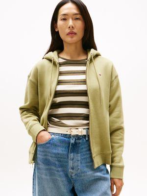 Relaxed Fit Plush-Lined Zip Hoodie Product Image