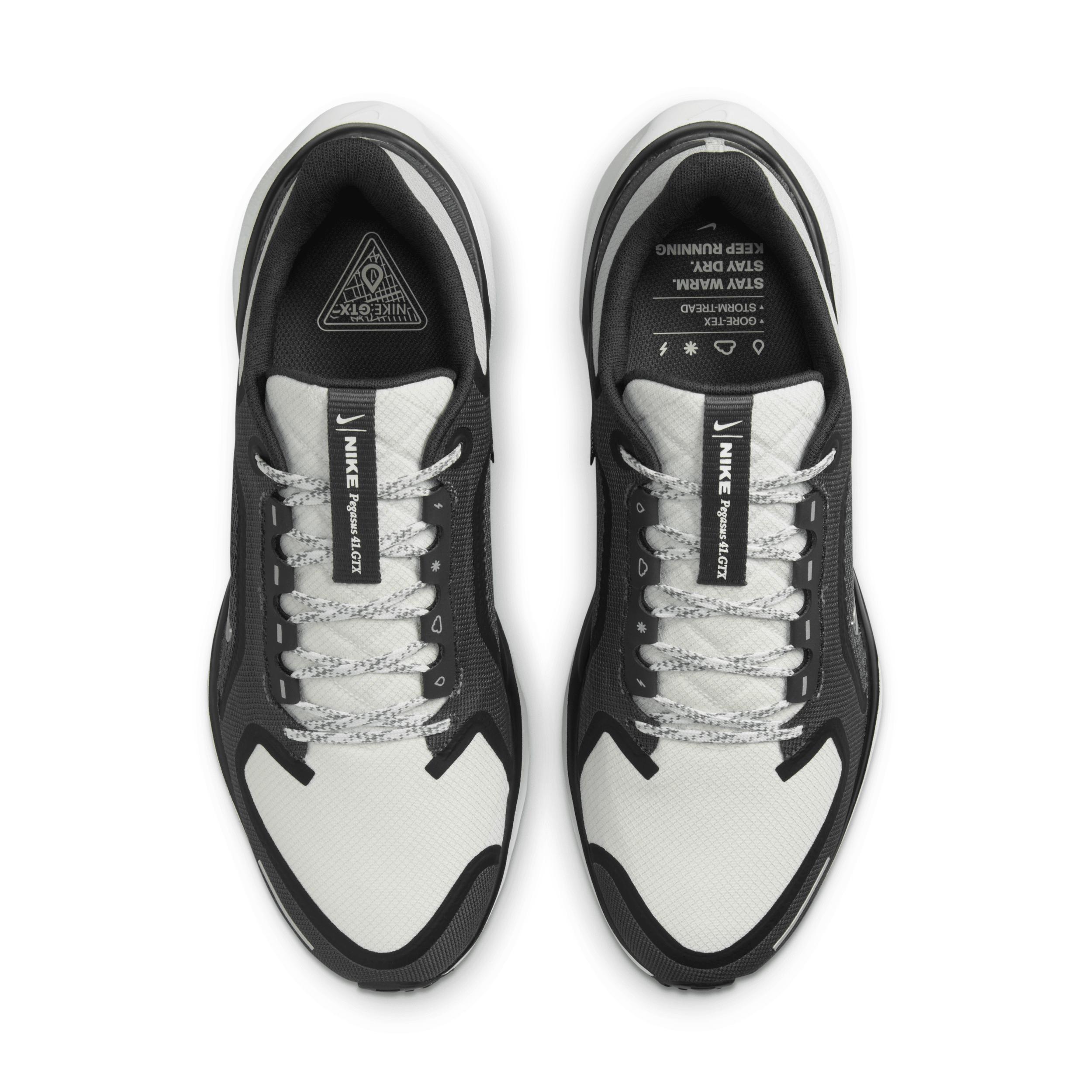 Nike Mens Nike Air ZOOM Pegasus 41 GTX - Mens Shoes Black/Anthracite/Summit White Product Image