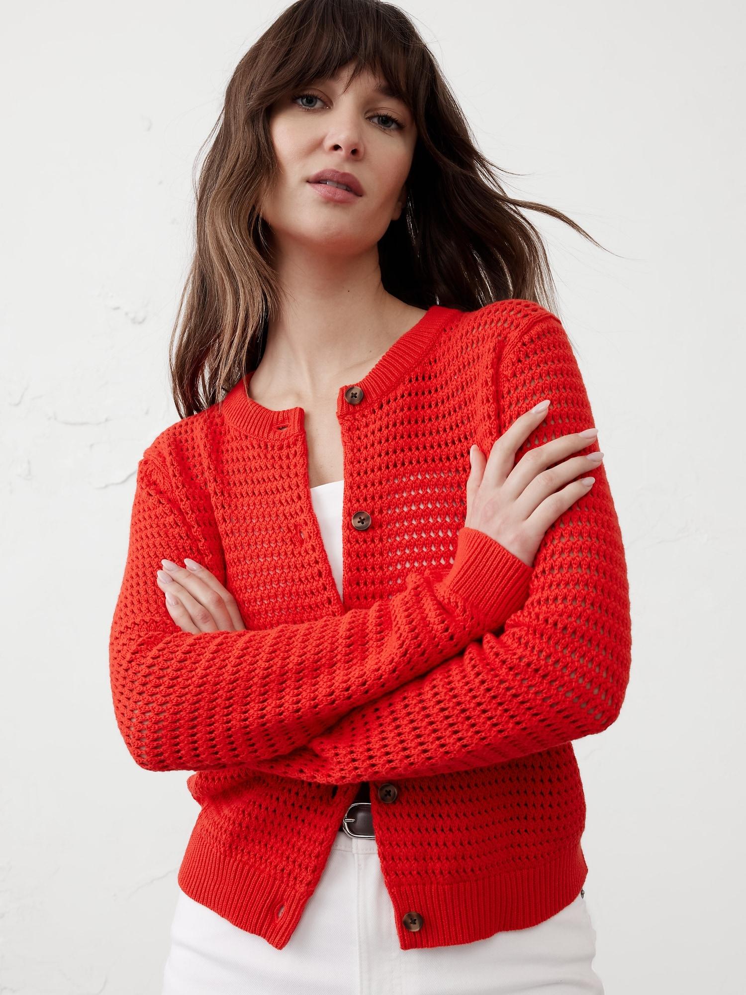 Open Stitch Cardigan Product Image