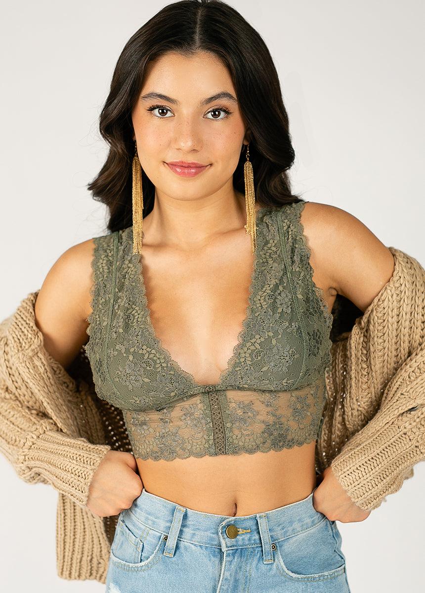 Sylvan Bralette in Olive Female Product Image