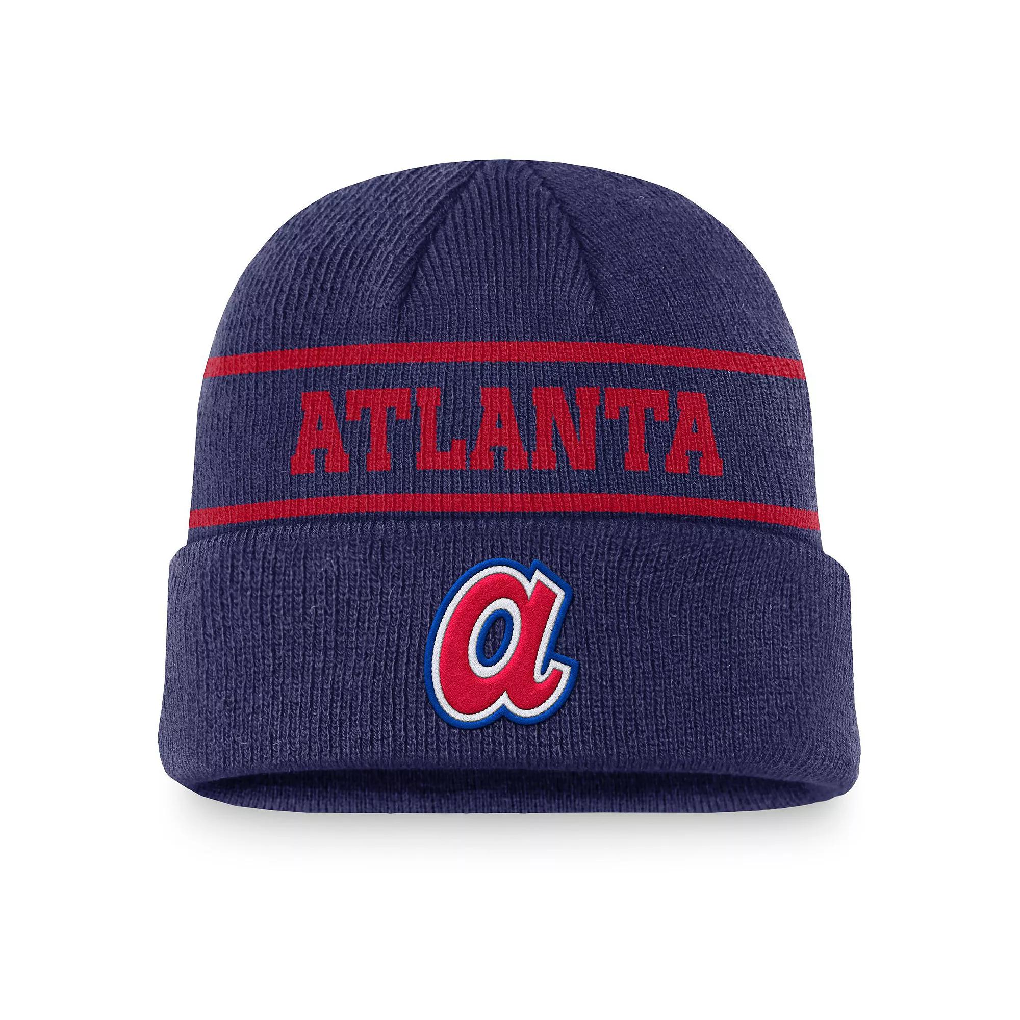 Men's Nike Royal Atlanta Braves Cooperstown Collection Rewind Terra Cuffed Knit Hat, Blue Product Image