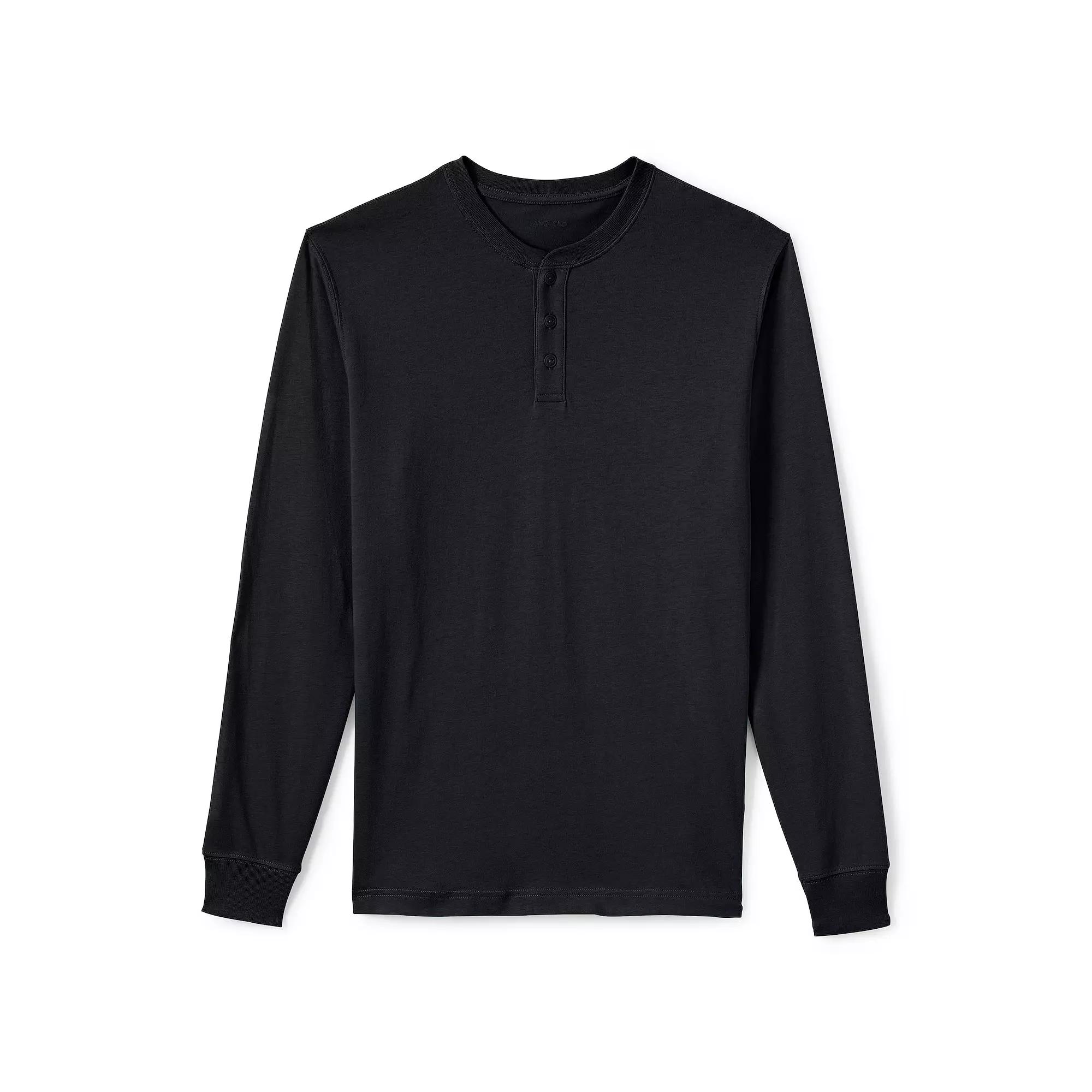 Big & Tall Lands' End Super-T Henley, Men's,  Product Image
