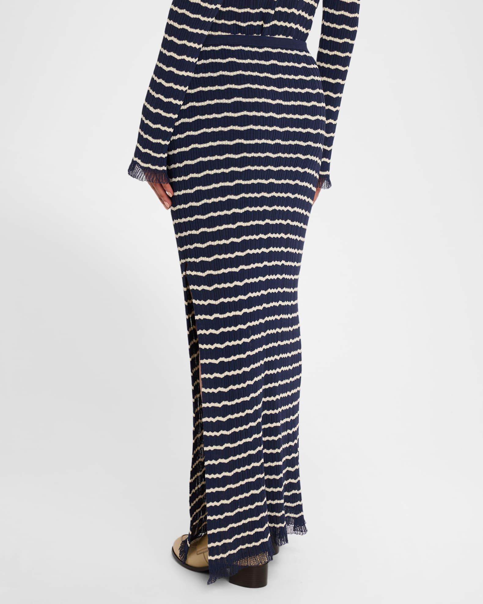 Chiara Stripe Maxi Skirt Product Image