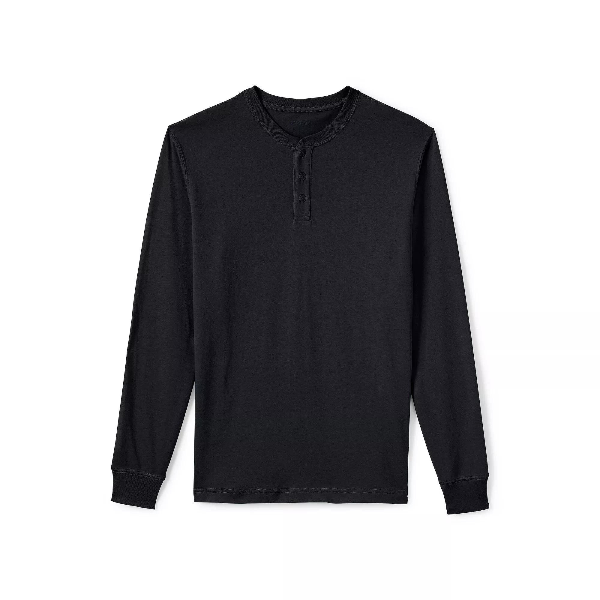 Big & Tall Lands' End Super-T Henley, Men's,  Product Image