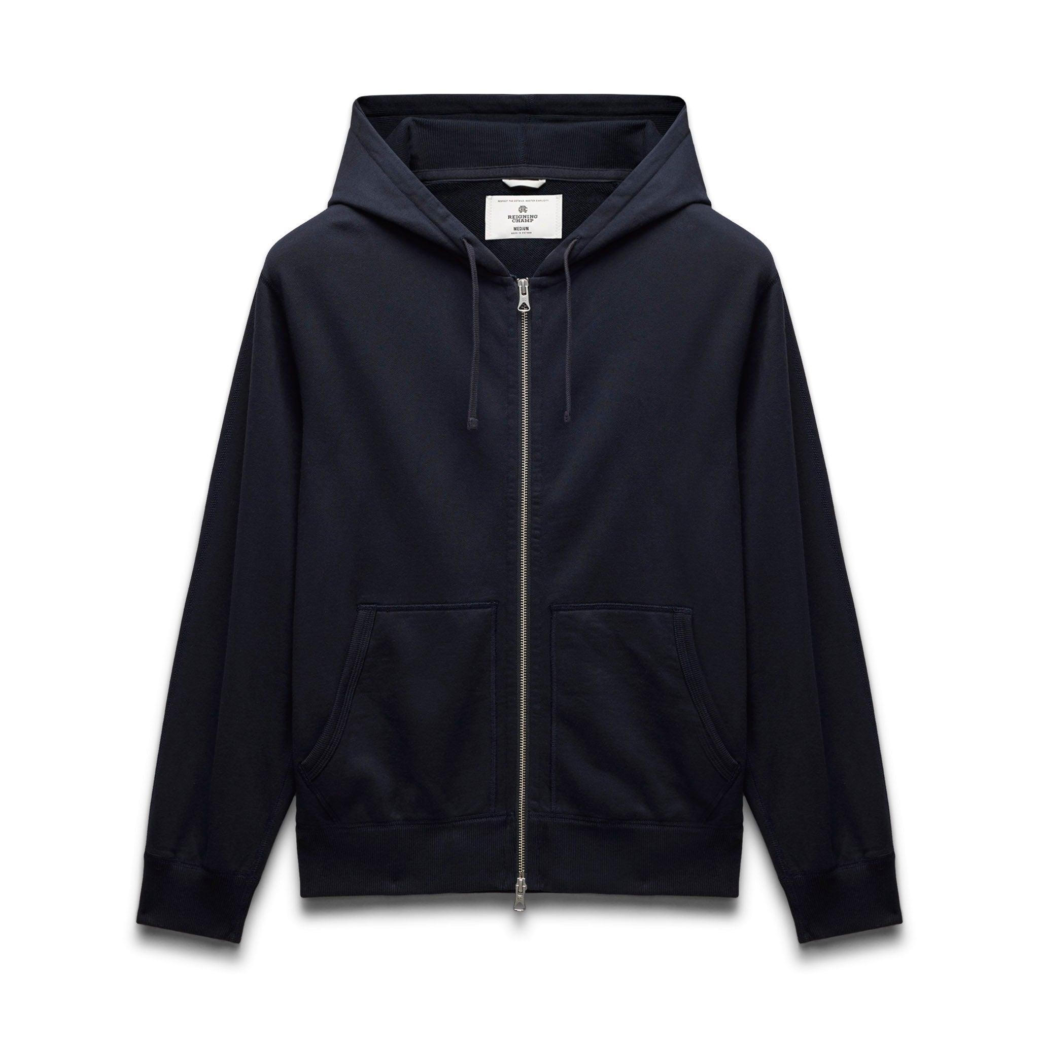 Midweight Terry Standard Zip Hoodie Male Product Image